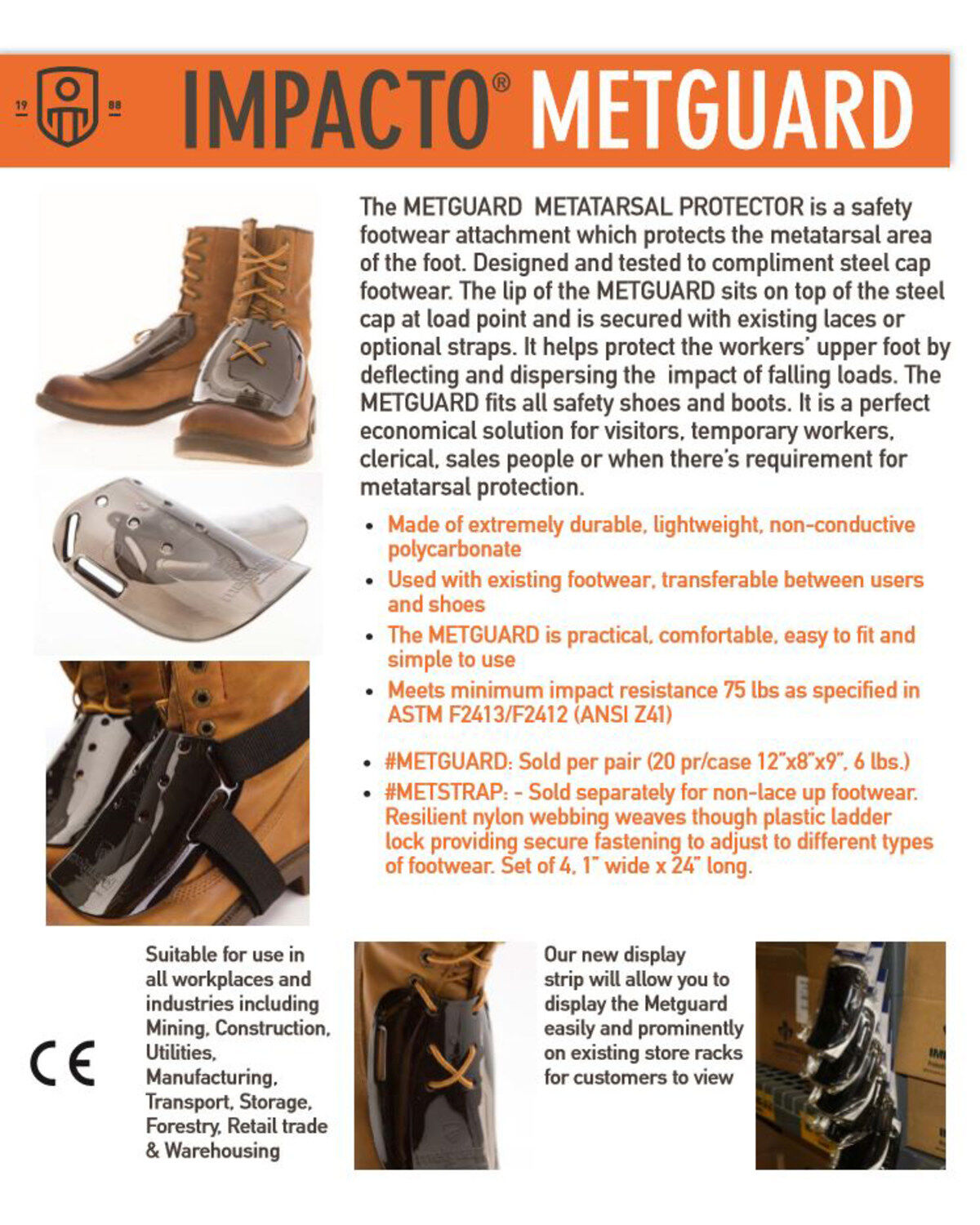 Impacto Men's Met Guard Metatarsal Protecter