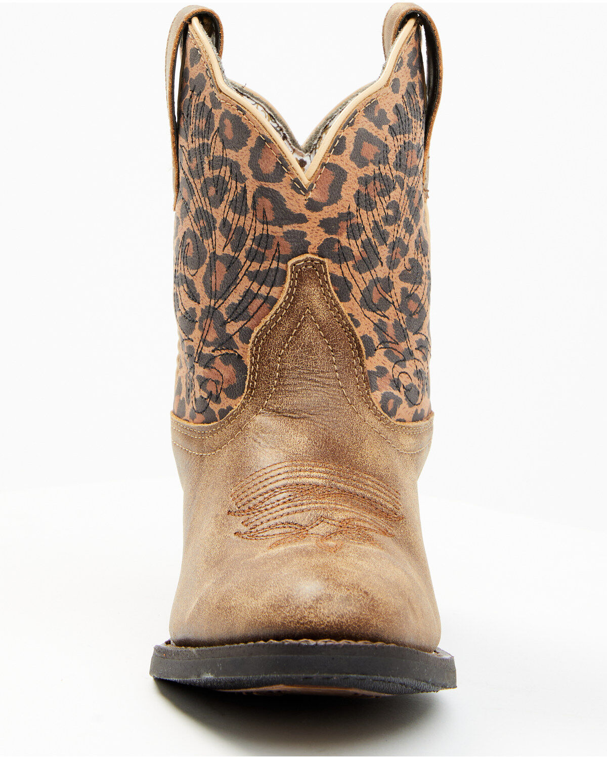 Laredo Women's Leopard Print Western Fashion Booties - Round Toe