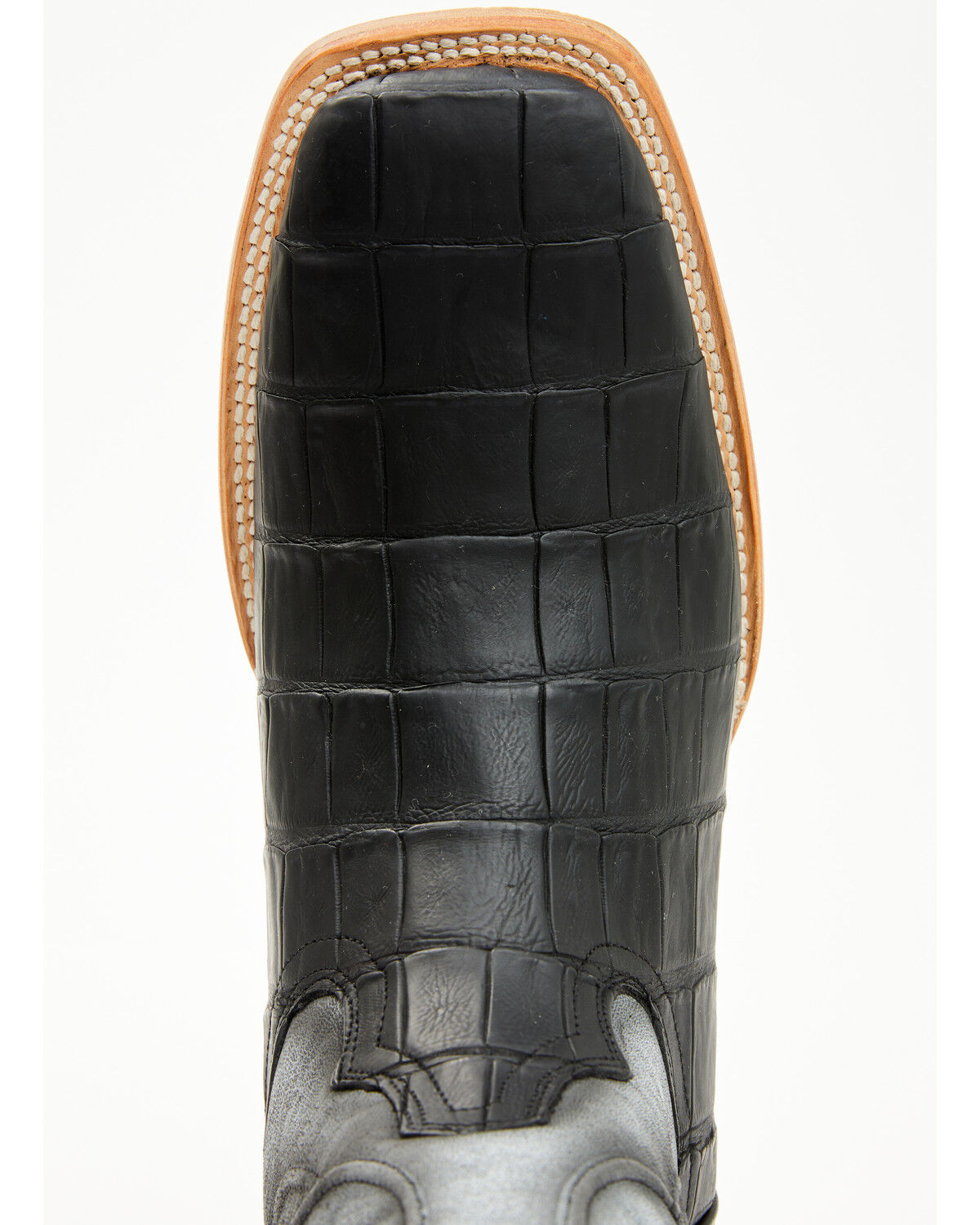 Tanner Mark Men's Exotic Caiman Belly Tall Western Boots - Broad Square Toe