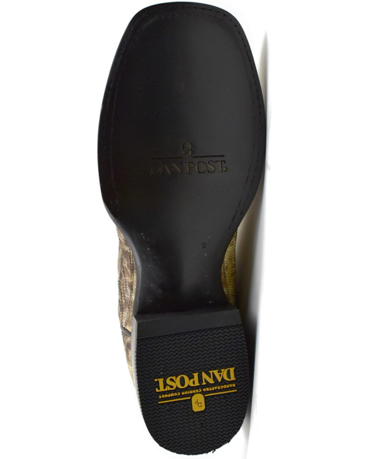 Dan Post Men's Karung Snake Brown Exotic Western Boots - Broad Square Toe