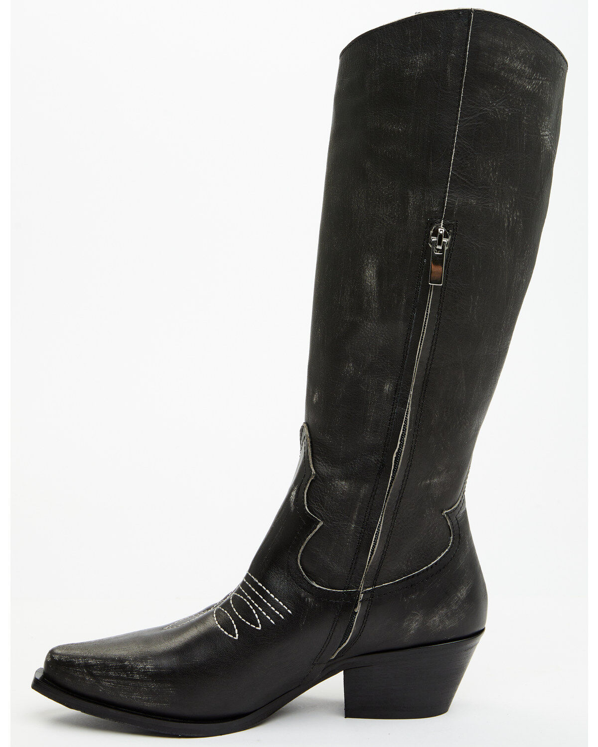 Italian Cowboy Women's Bolt Overlay Tall Western Boots - Snip Toe