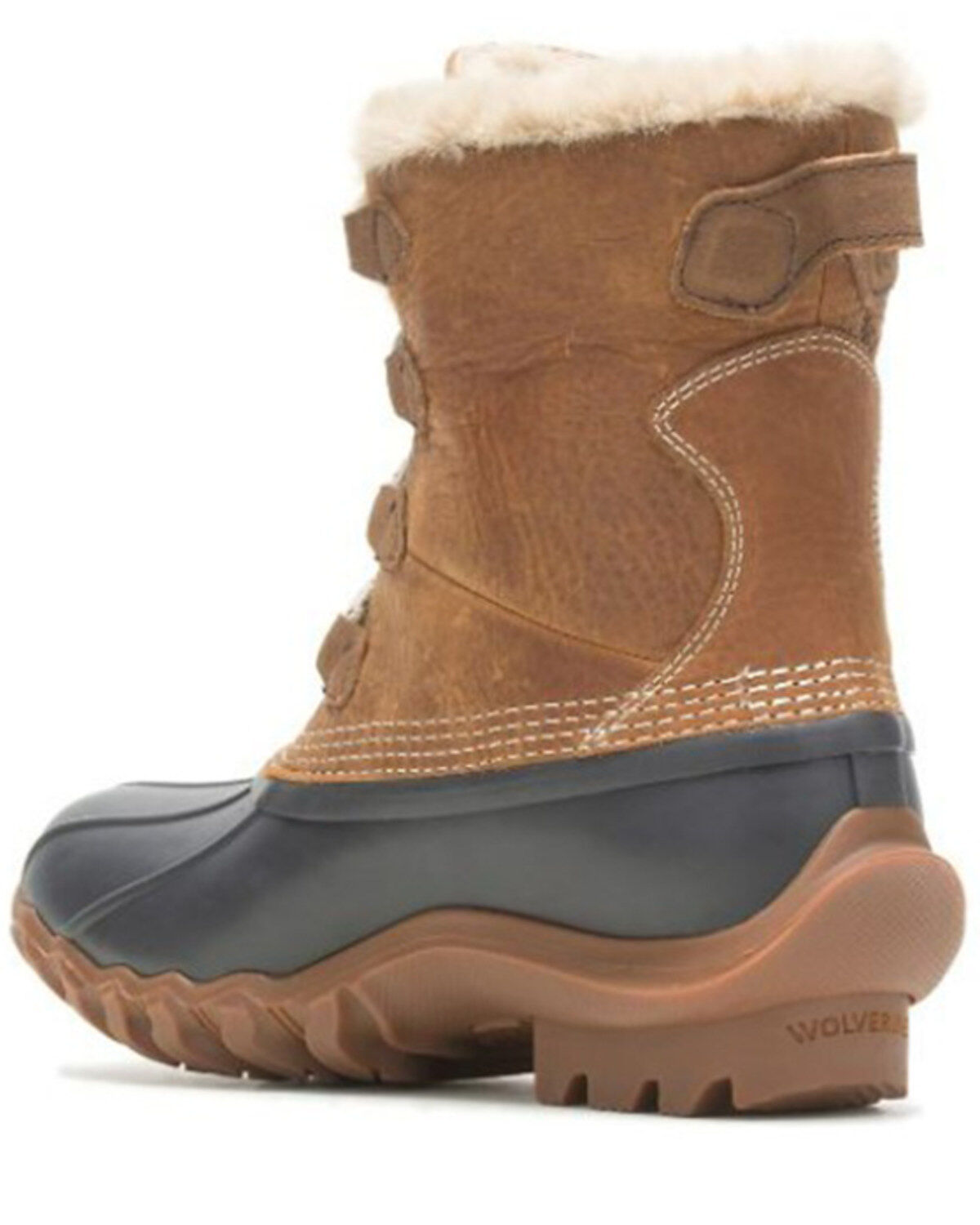 Wolverine Women's Torrent Faux-Fur Tall Duck Boots- Round Toe