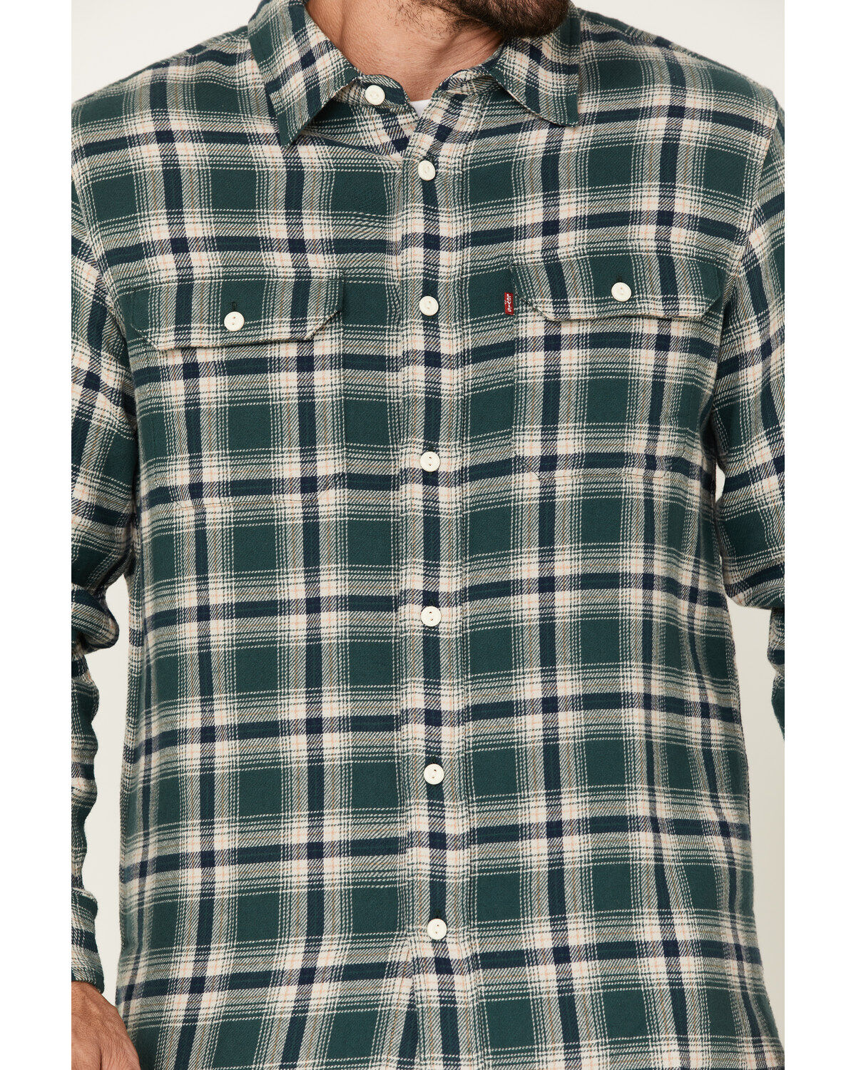 Levi's Men's Classic Worker Plaid Long Sleeve Button-Down Shirt