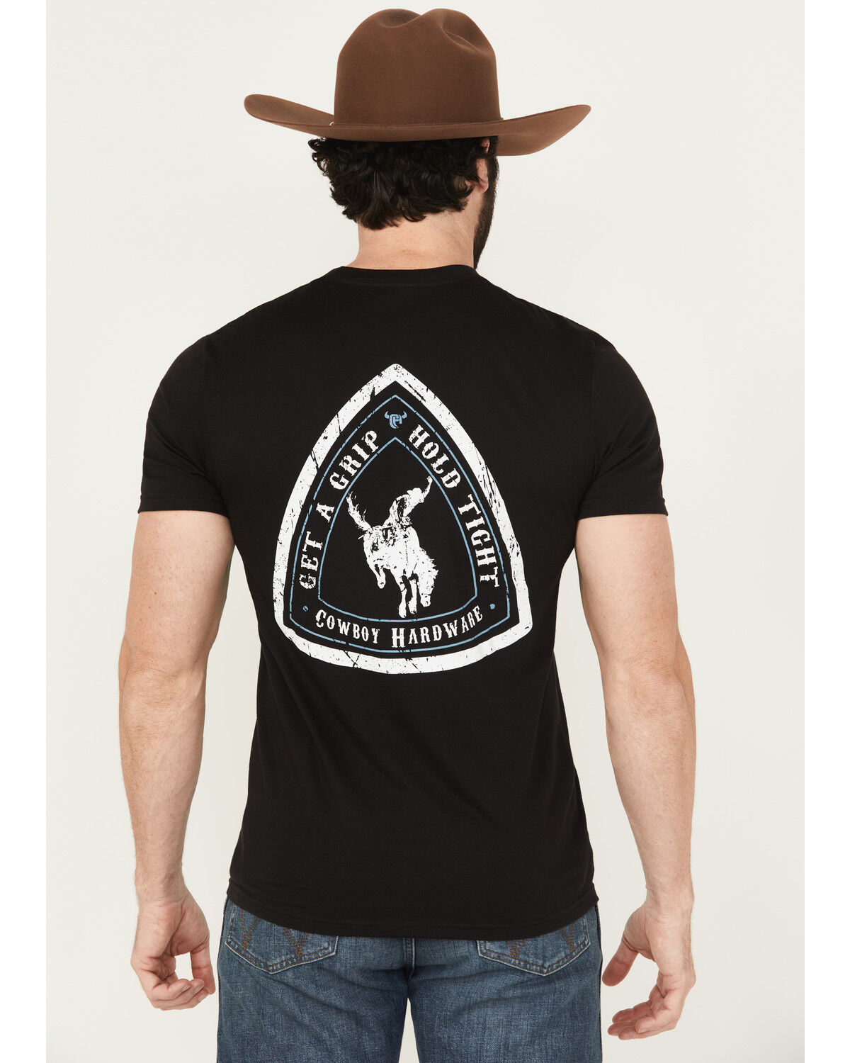 Cowboy Hardware Men's Get A Grip Short Sleeve Graphic T-Shirt