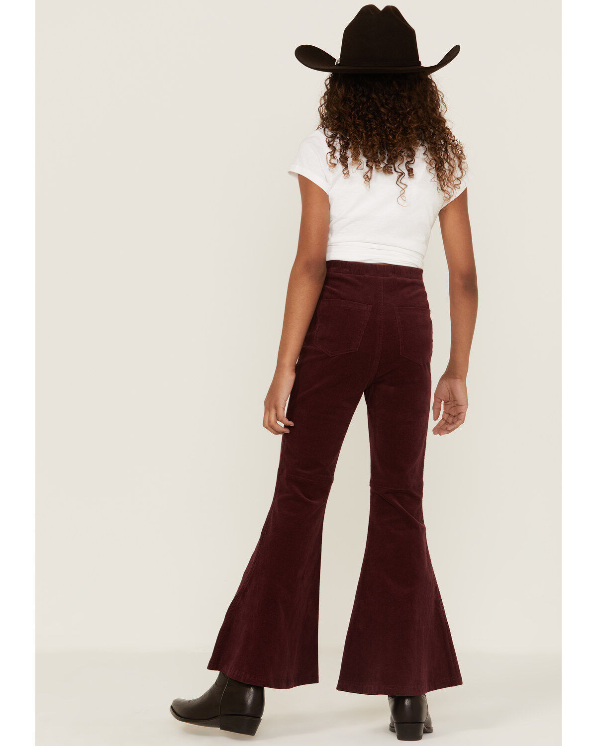 Chrysanthemum Little Girls' Corduroy Pull On Bell Bottom Pants
