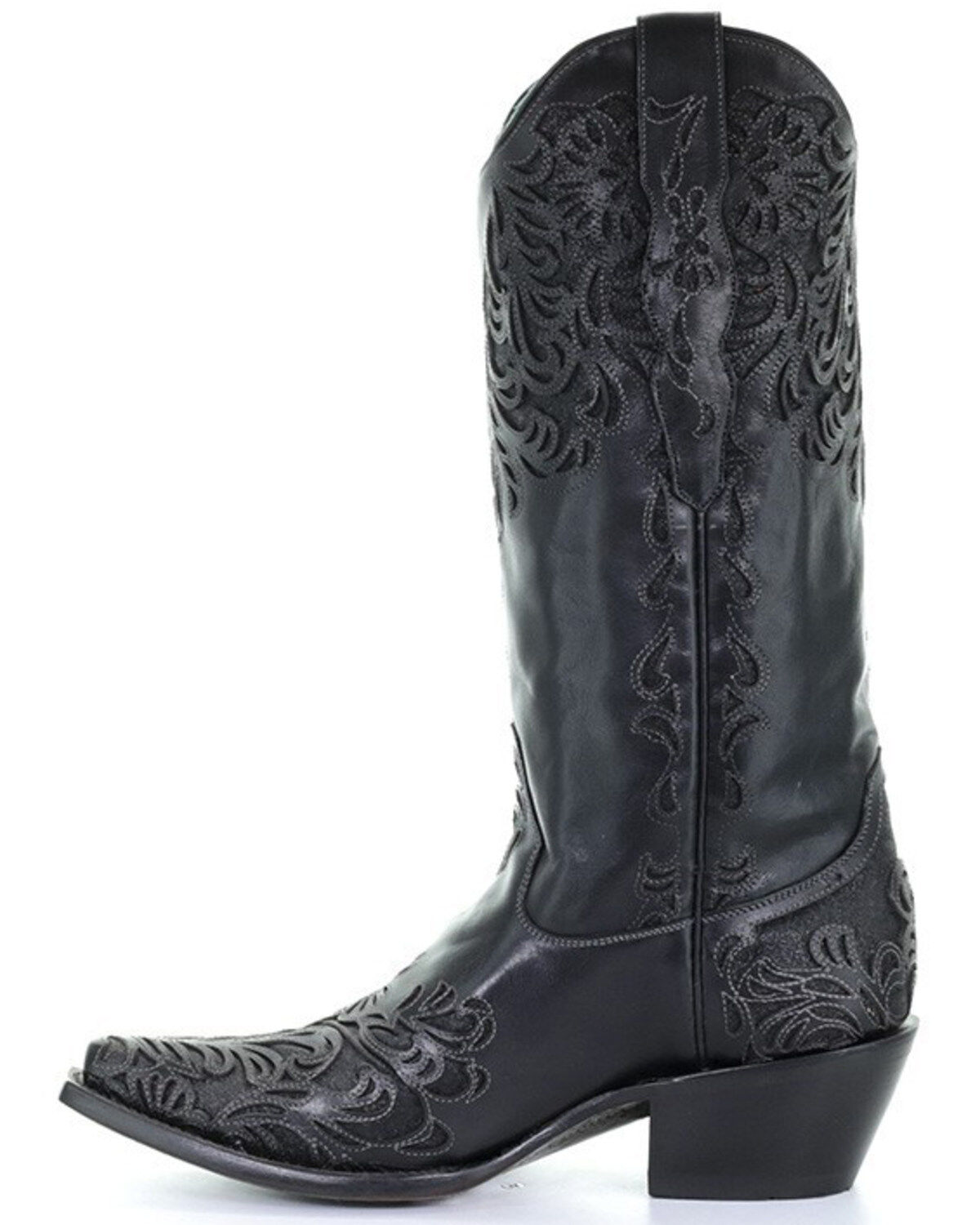 Corral Women's Black Lorraine Western Boots - Snip Toe