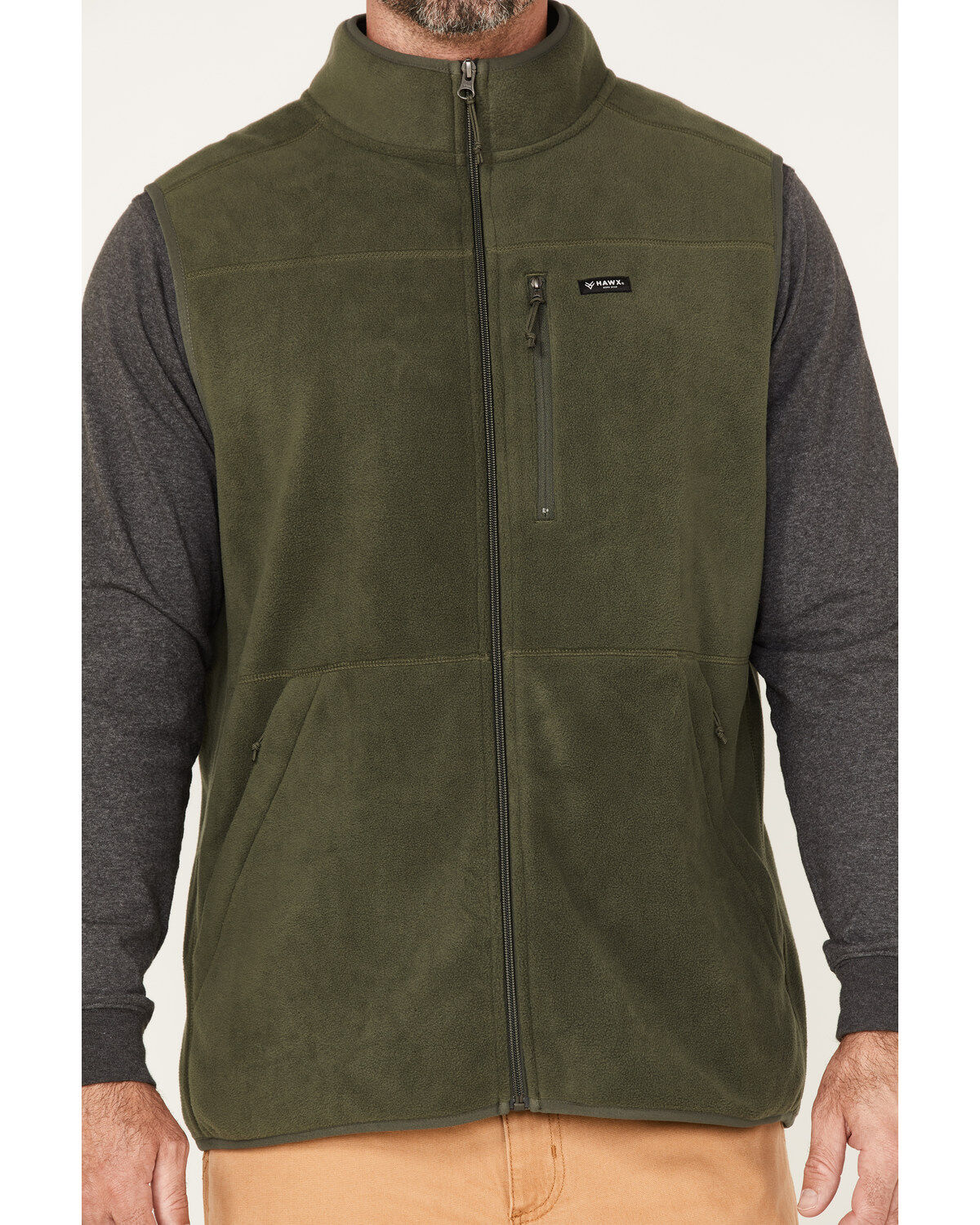 Hawx Men's Fleece Zip Vest