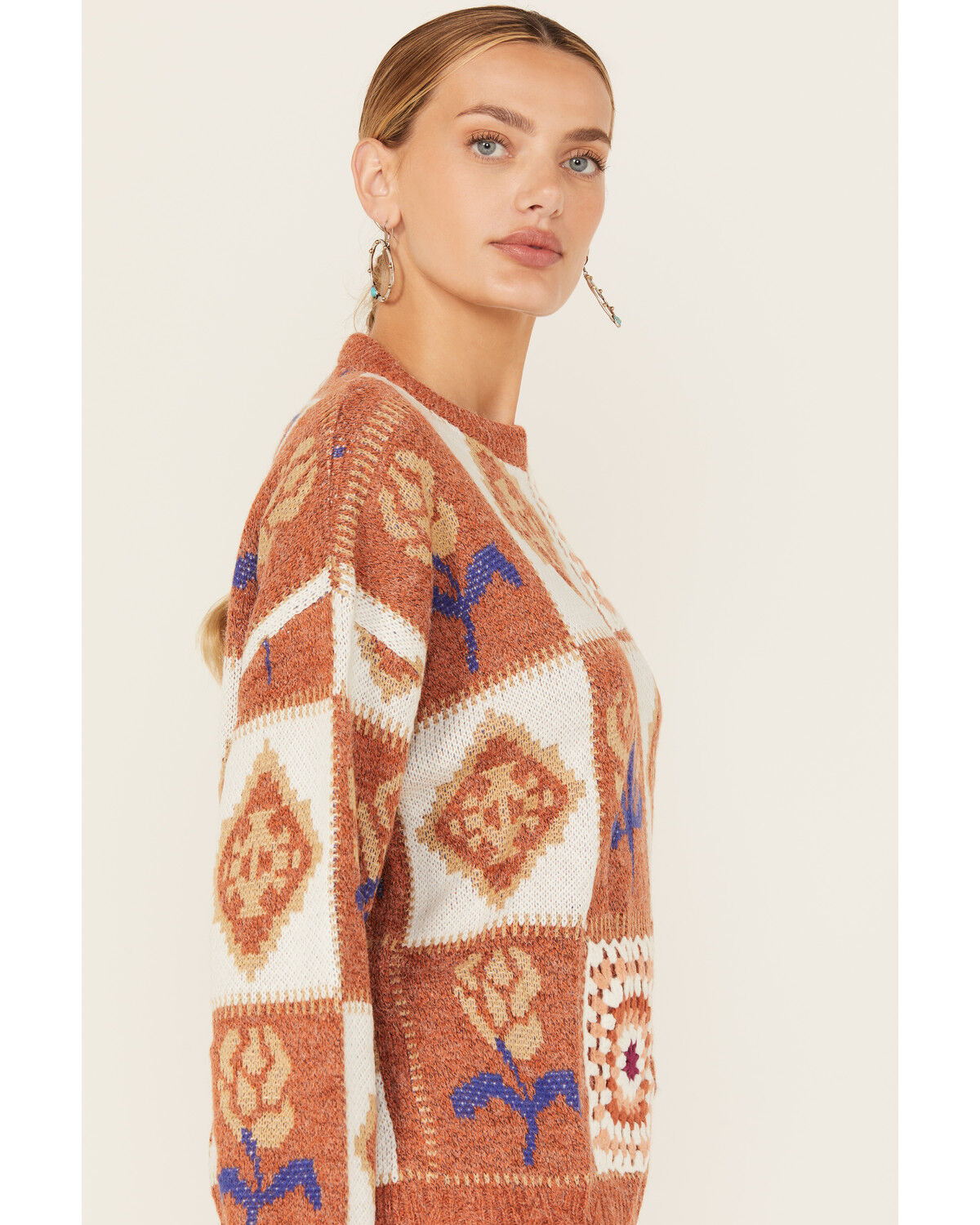 Angie Women's Patchwork Sweater