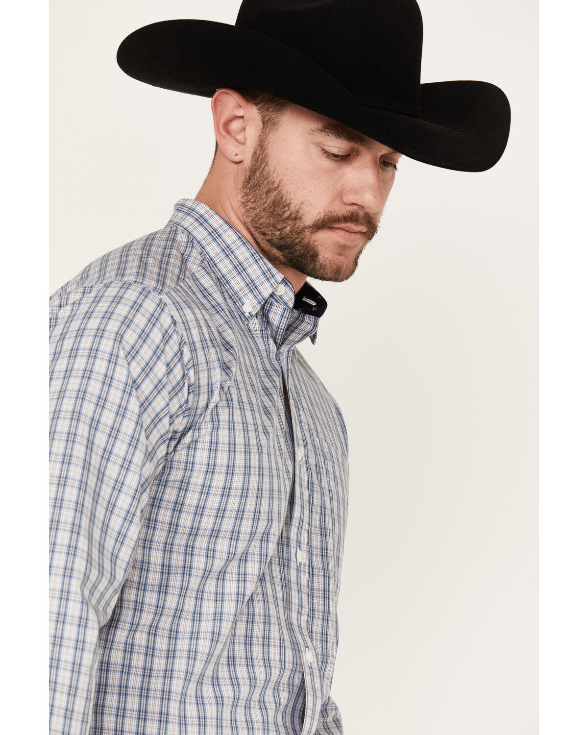 Ariat Men's Kelvin Plaid Print Long Sleeve Button-Down Western Shirt