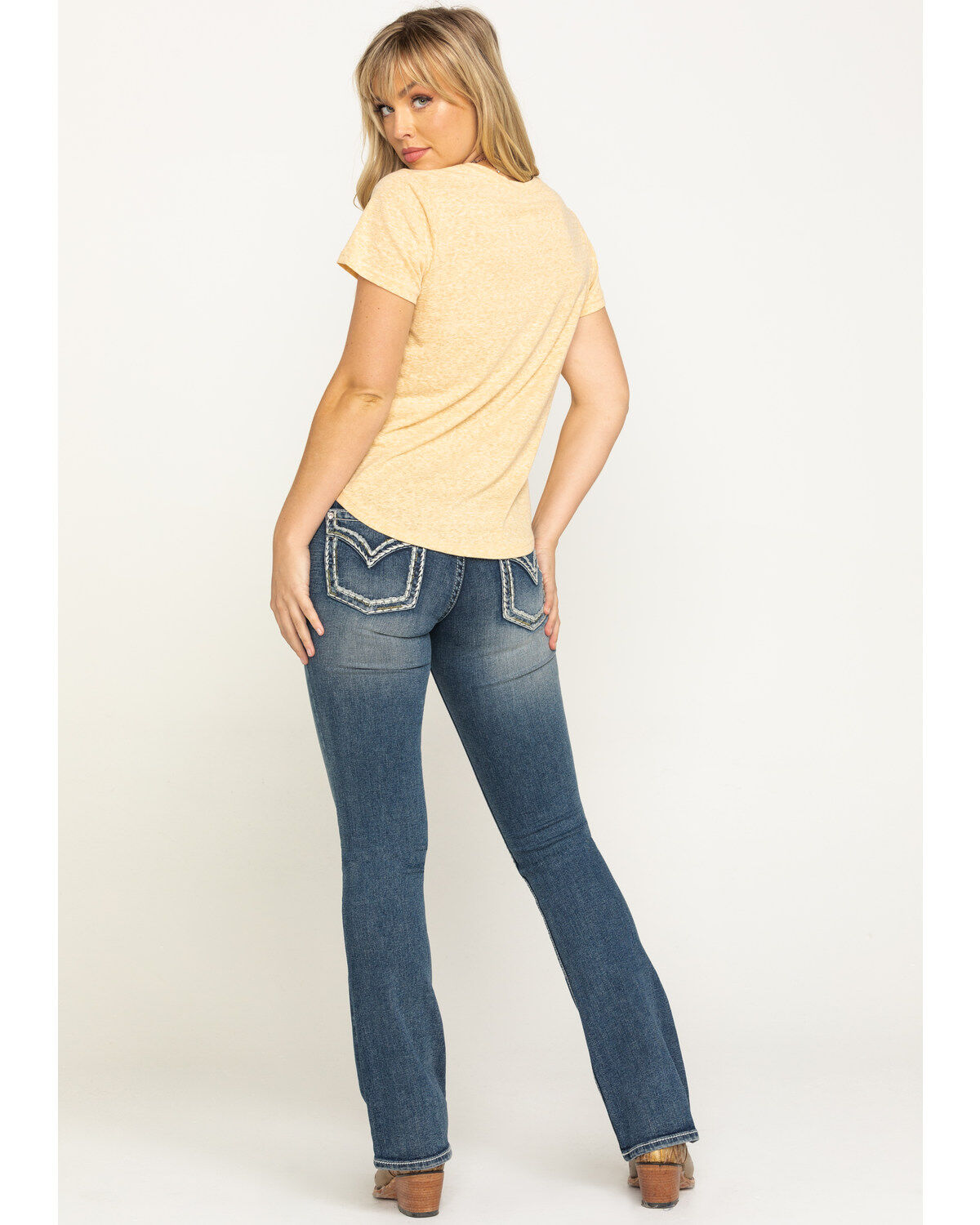 Shyanne Women's Medium Basic Bootcut Stretch Jeans