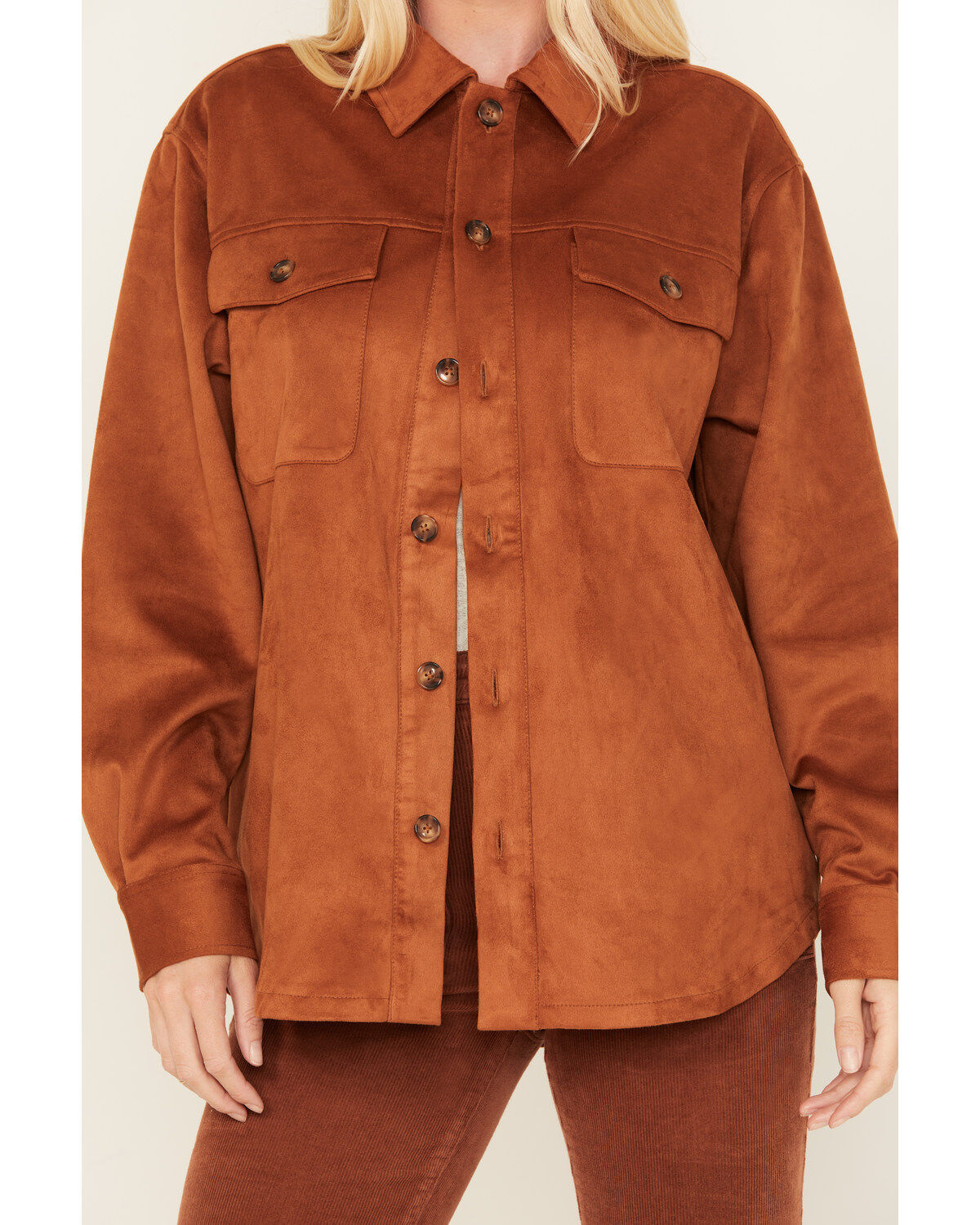 Cleo + Wolf Women's Faux Suede Shacket