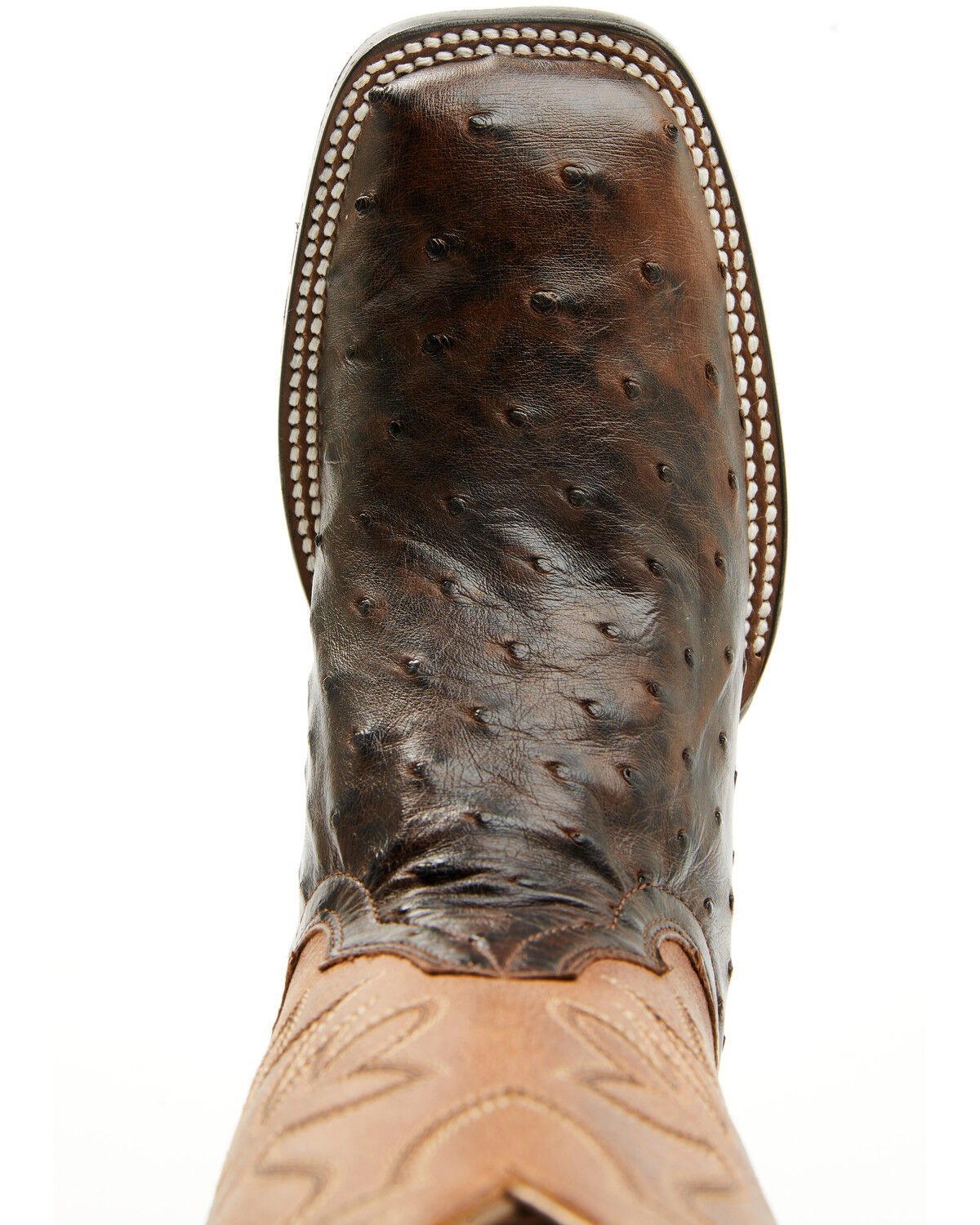 Shyanne Women's Mia Exotic Full Quill Ostrich Western Boots - Broad Square Toe