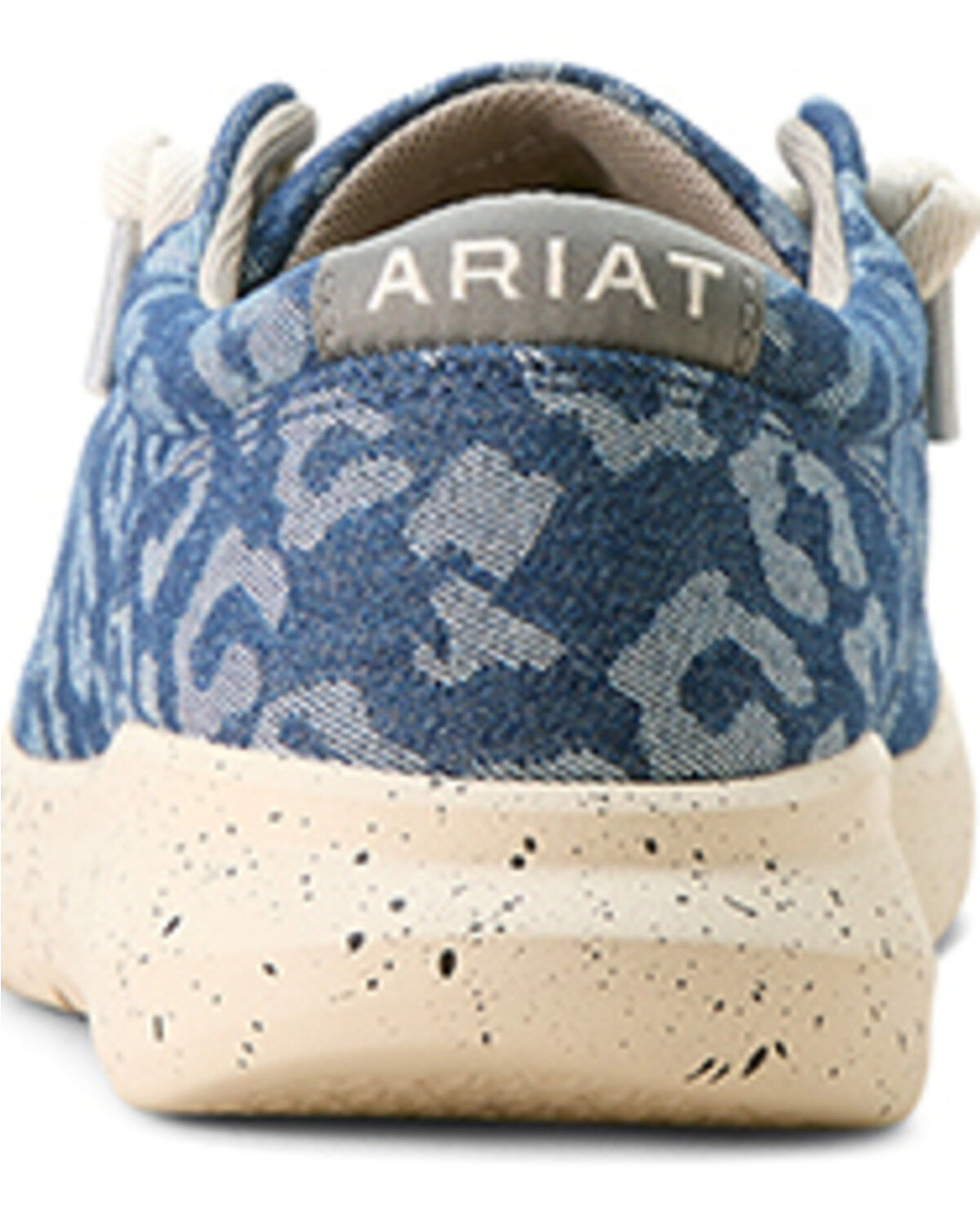 Ariat Women's Hilo Denim Leopard Print Casual Shoes - Moc Toe