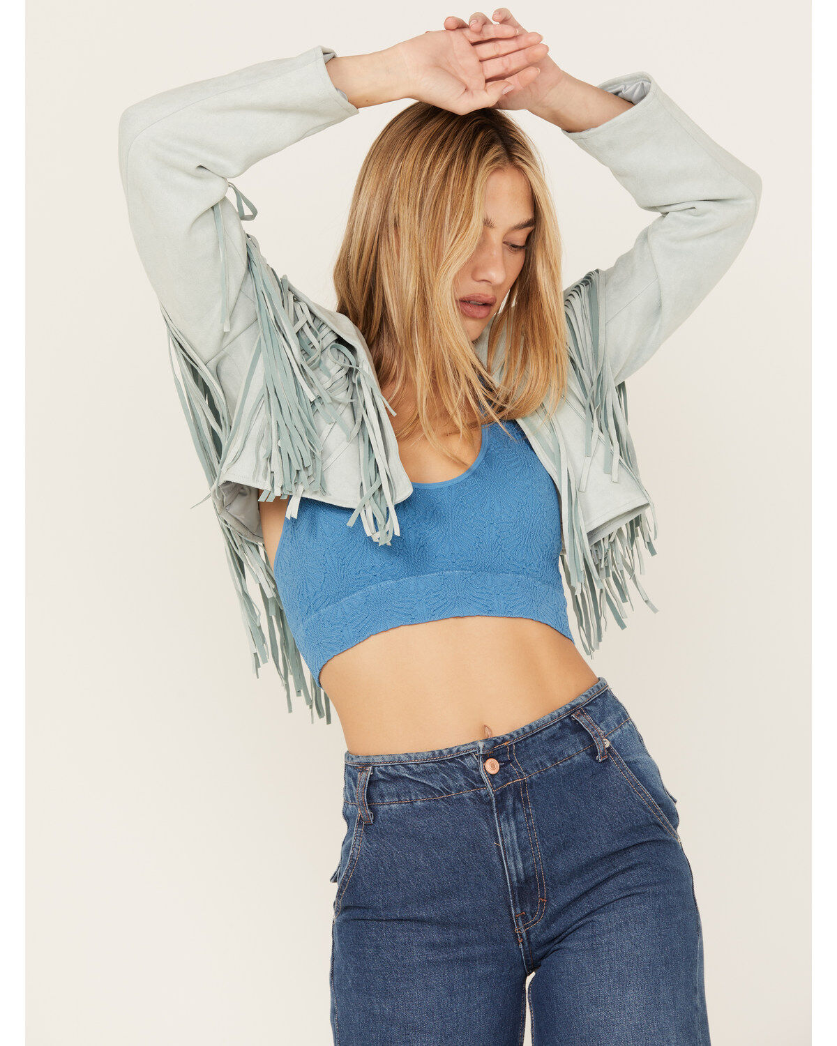 Fornia Women's Floral Jacquard Print Sleeveless Brami