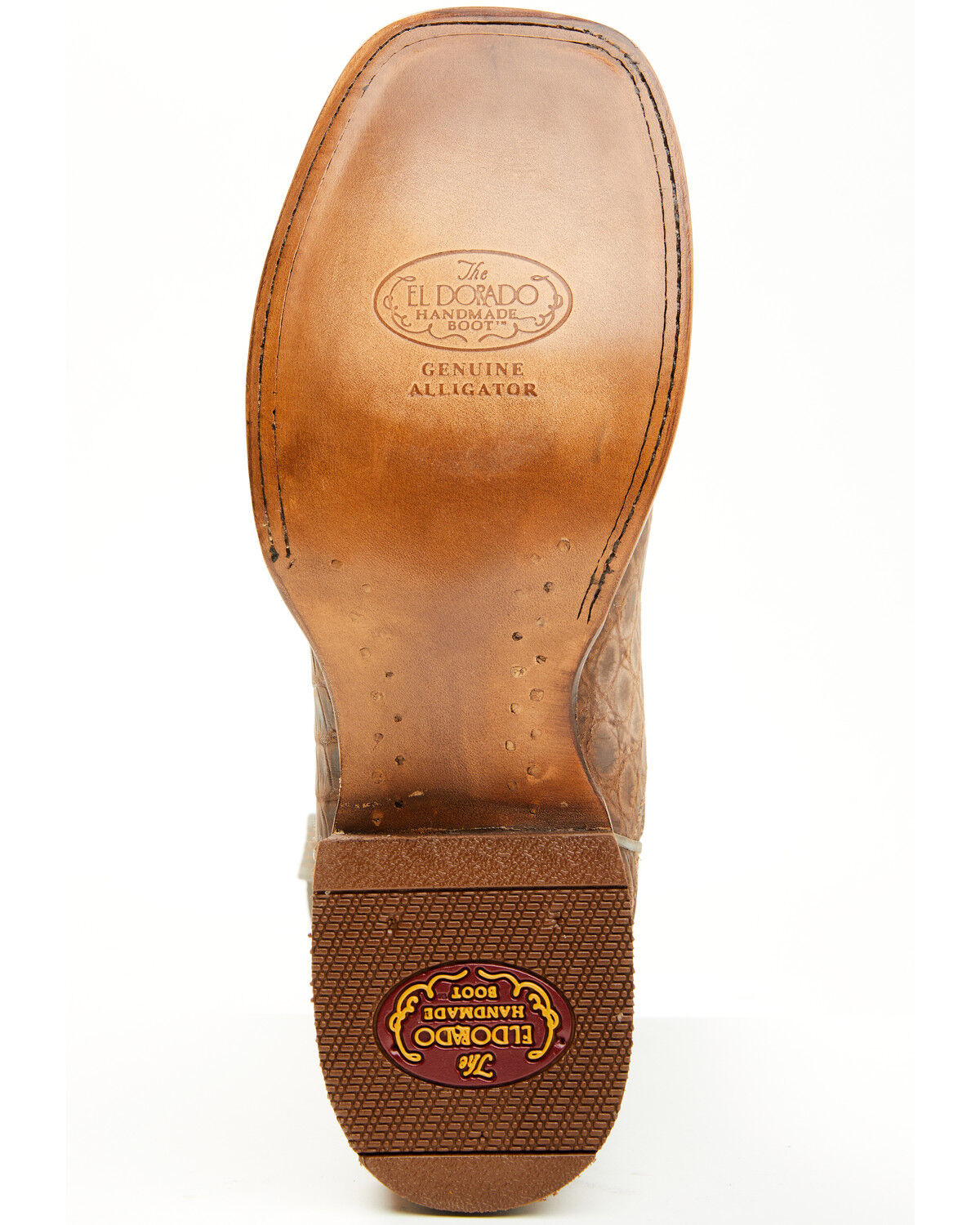 El Dorado Men's Exotic Alligator Western Boots - Broad Square Toe