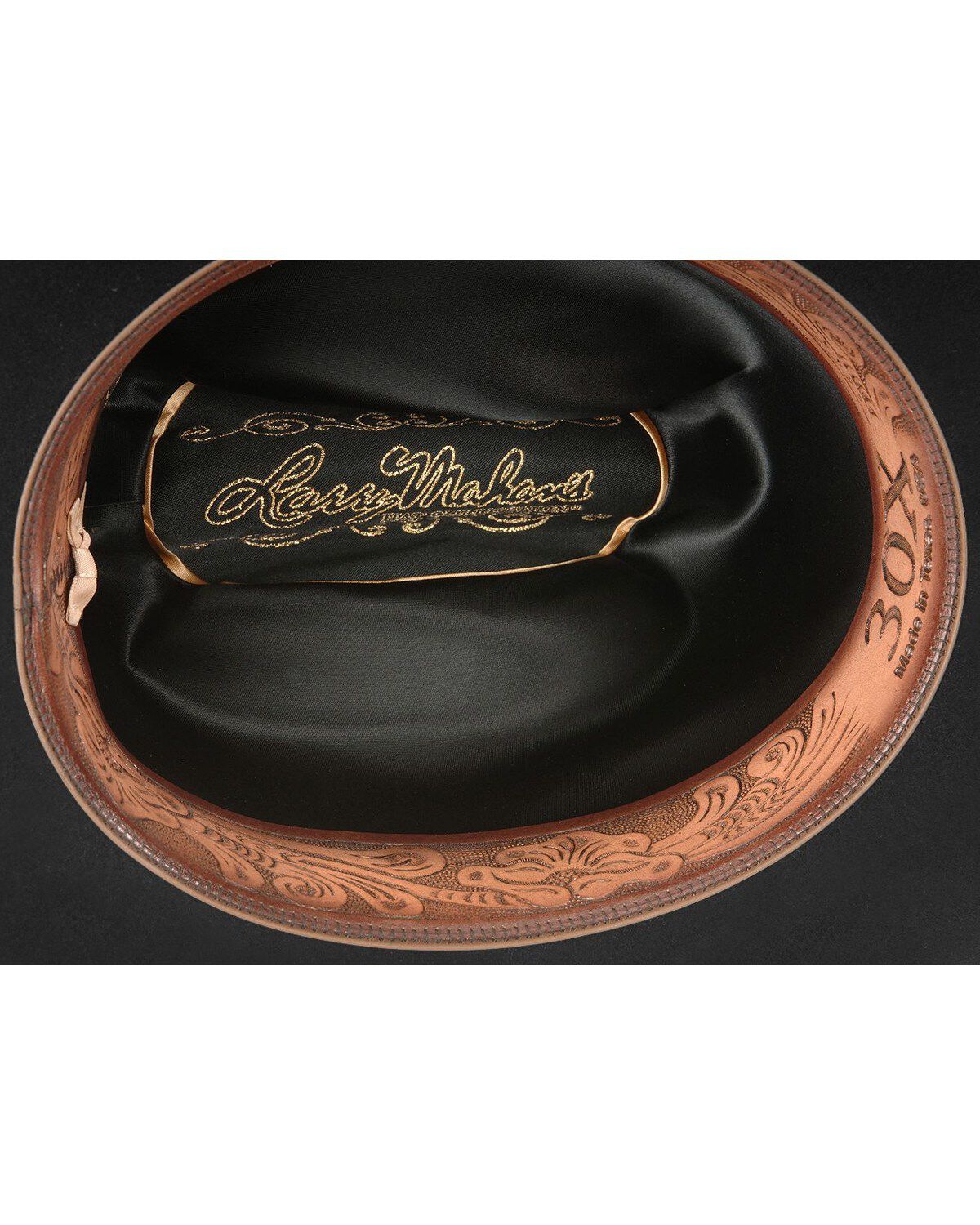 Larry Mahan Black Opulento 30X Fur Felt Cowboy Hat