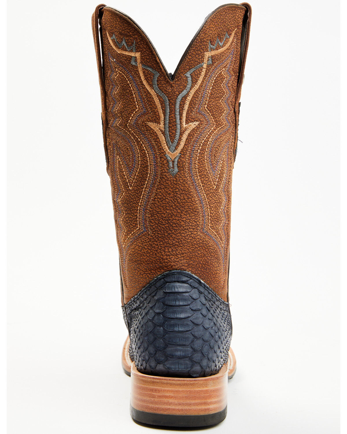 Tanner Mark Men's Exotic Python Western Boots - Broad Square Toe