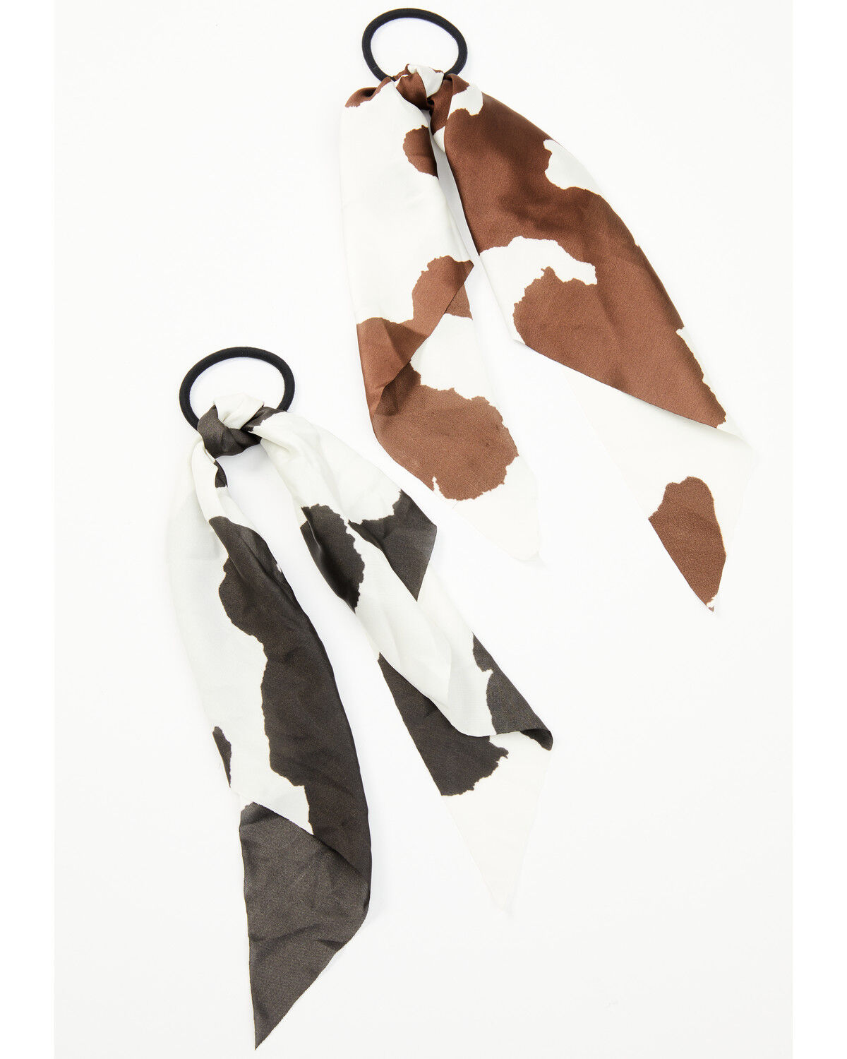 Idyllwind Women's Maryanna Cow Print Scarf Hair Tie - 2 Pack