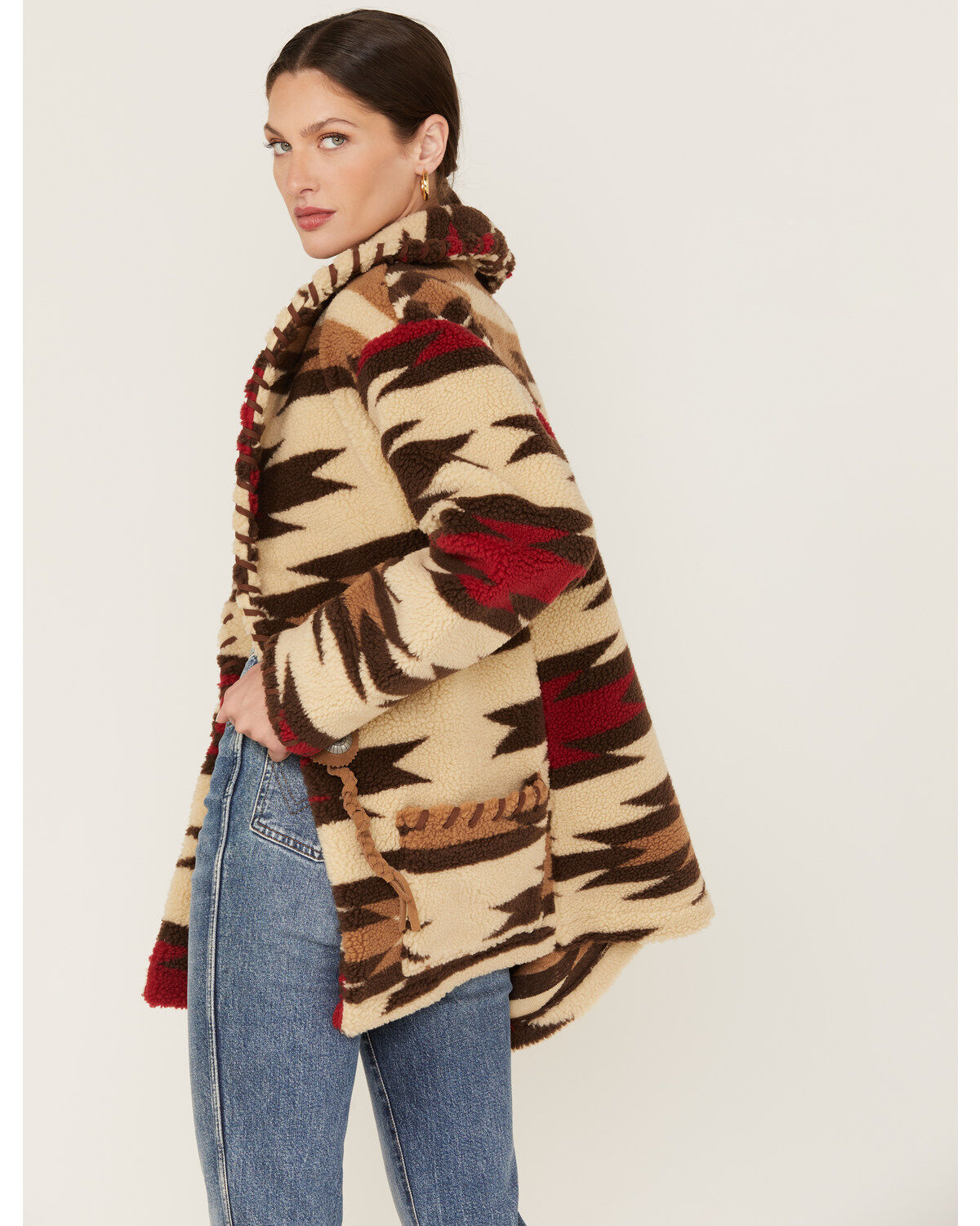 Tasha Polizzi Women's Stable Southwestern Print Sherpa Jacket