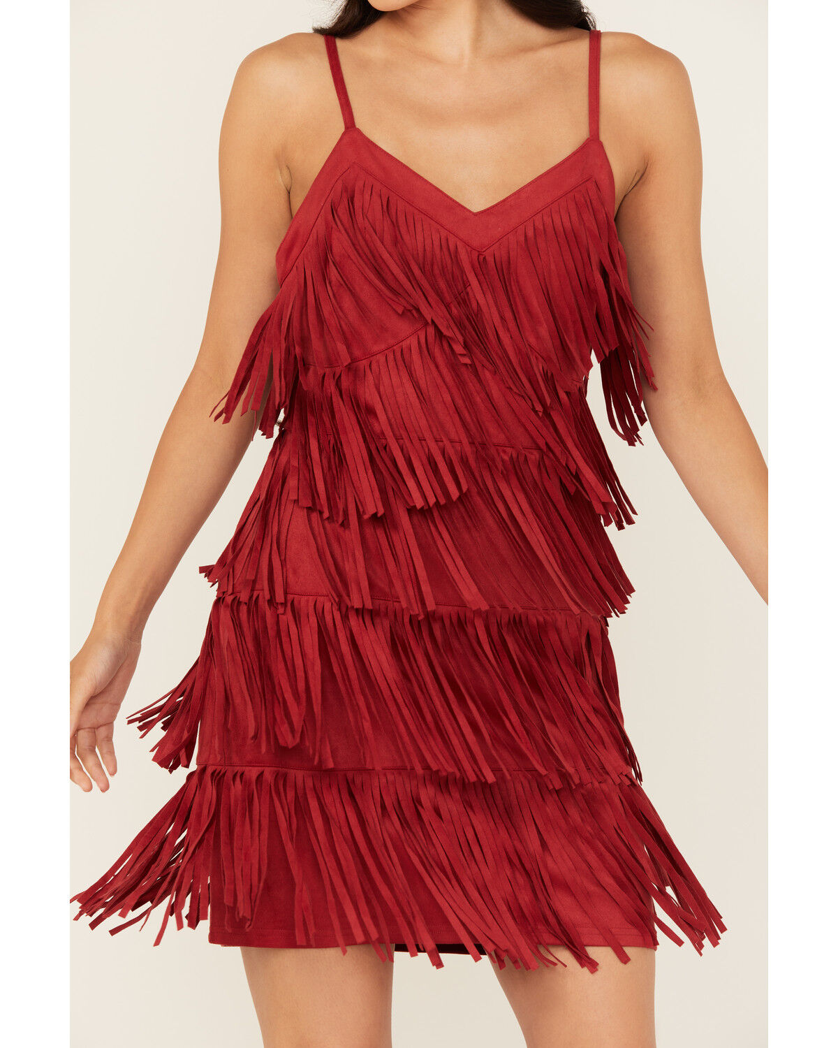 Idyllwind Women's Brixworth Fringe Faux Suede Mini Dress