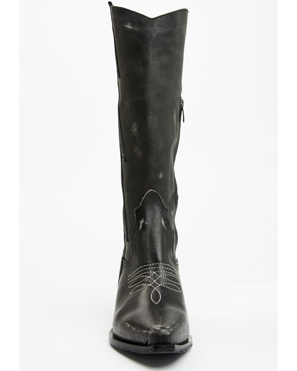 Italian Cowboy Women's Bolt Overlay Tall Western Boots - Snip Toe