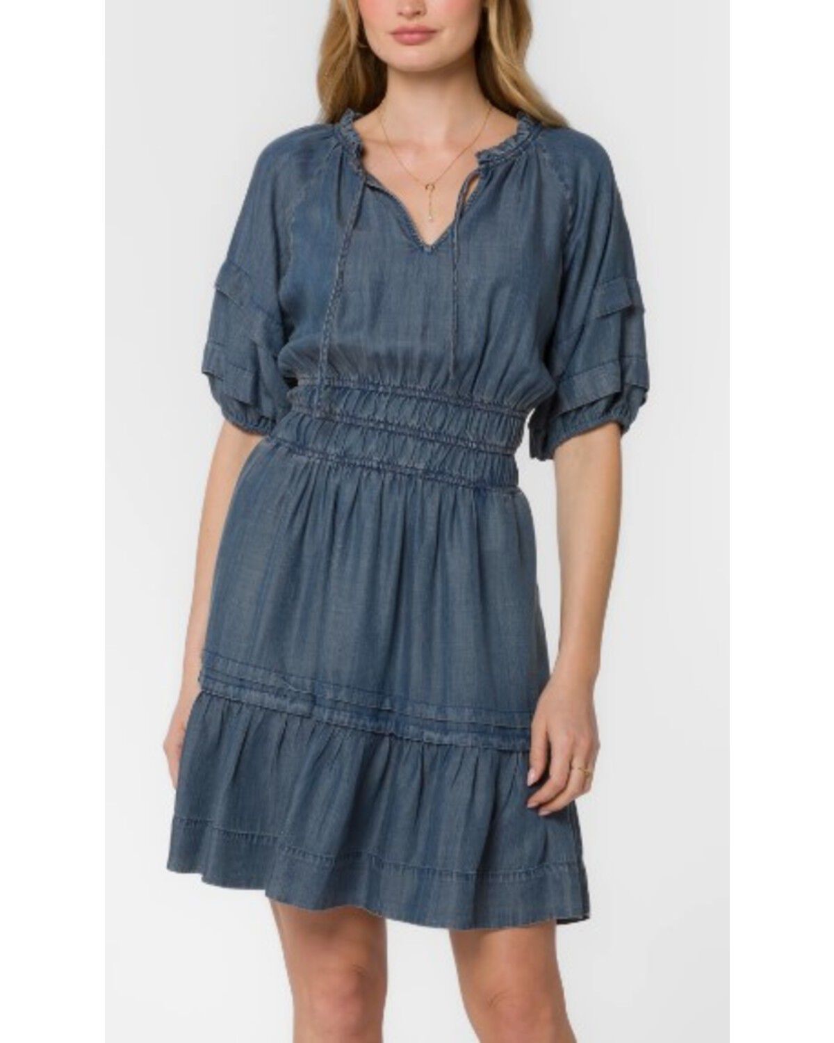 Velvet Heart Women's Tencel Short Sleeve Mini Dress