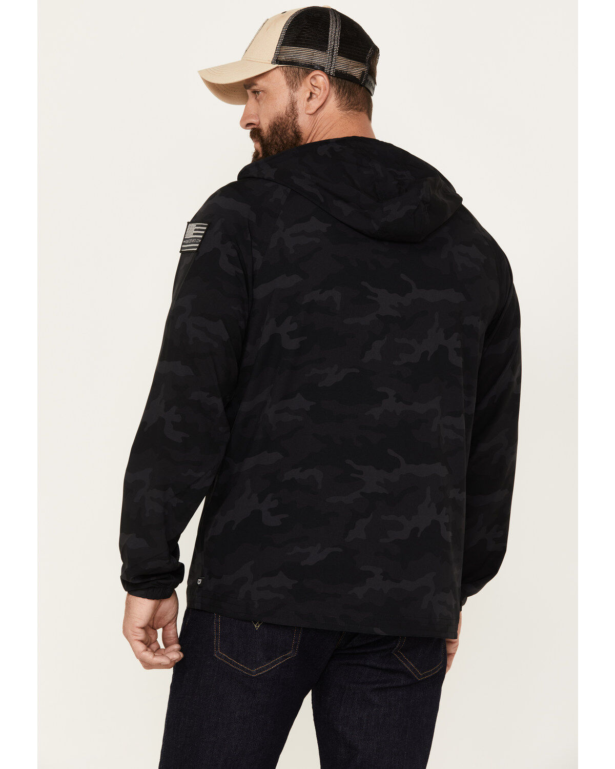 Howitzer Men's Camo Combatant Hooded Track Jacket