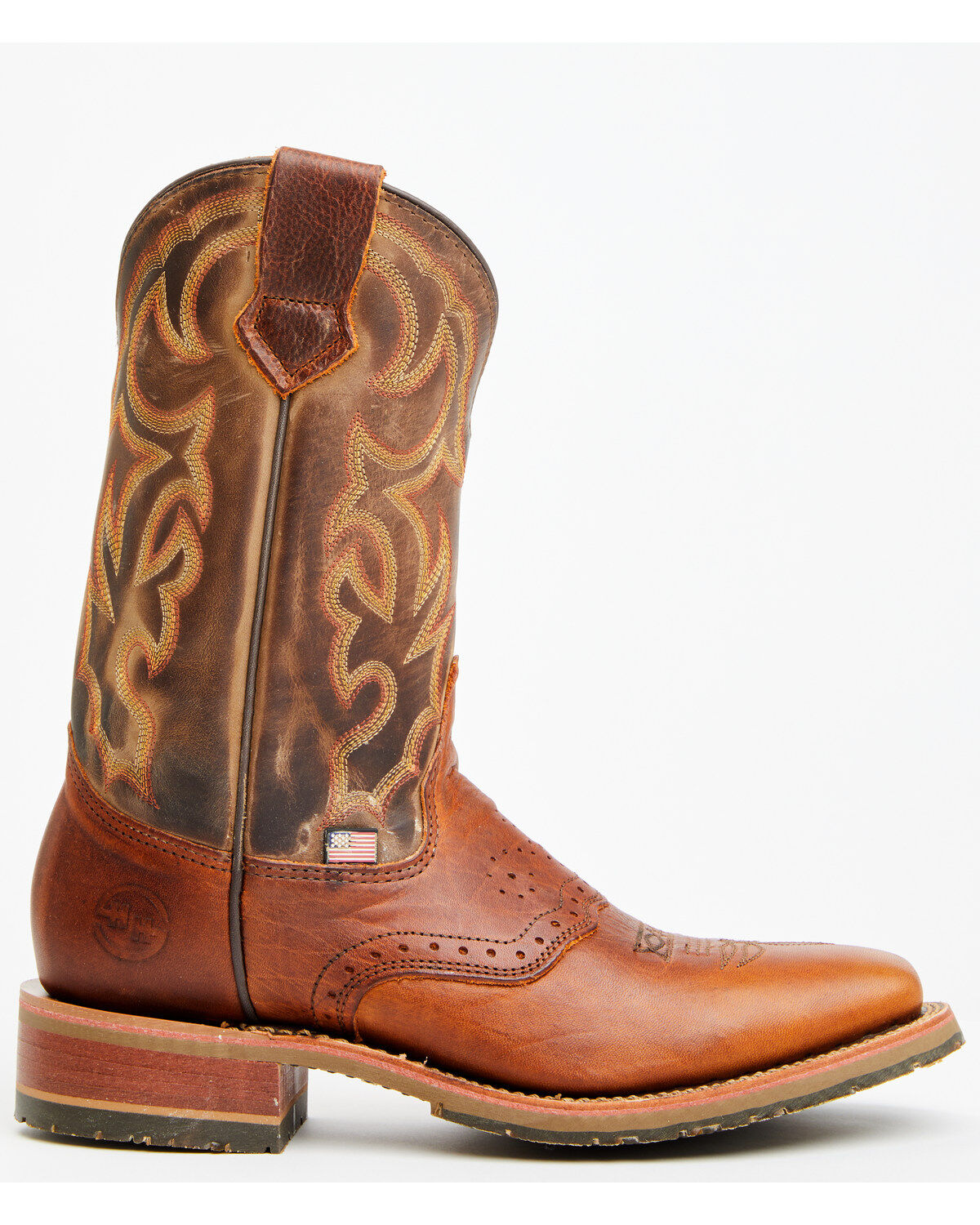Double H Men's Boot Barn Exclusive 11" Domestic I.C.E® Saddle Vamp Performance Western Boots - Broad Square Toe