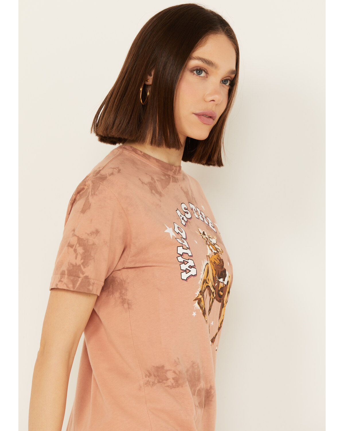 American Highway Women's Wild As The Wind Tie Dye Short Sleeve Graphic Tee