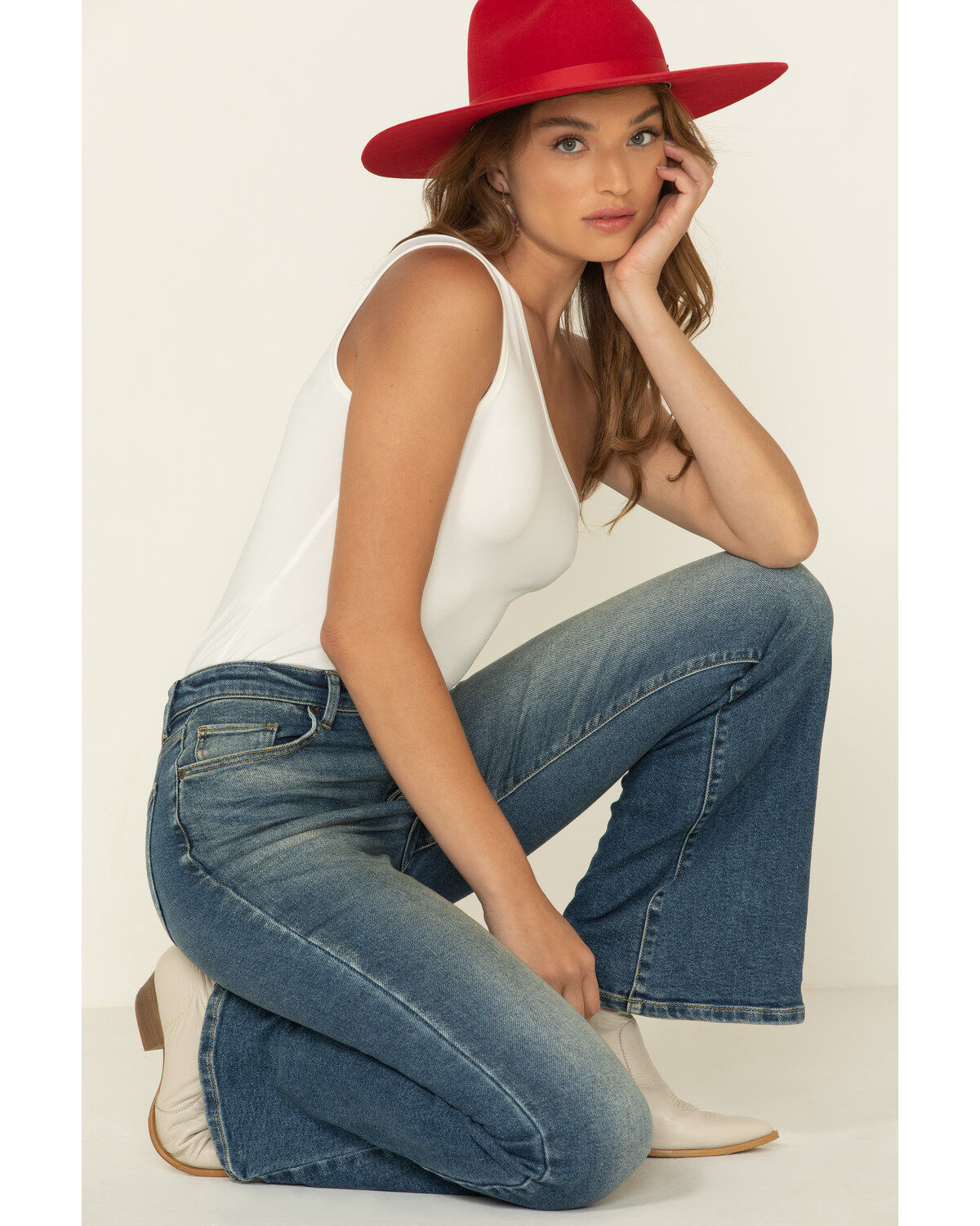 Lee Women's Distance High Rise Flare Jeans