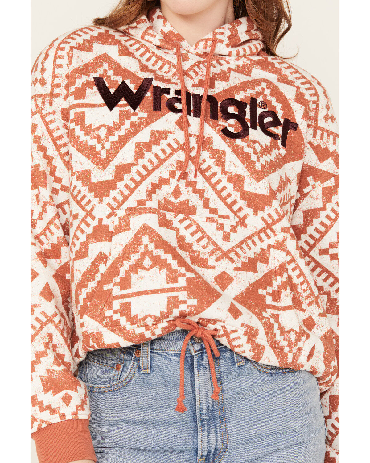 Wrangler Retro Women's Logo Southwestern Print Hoodie