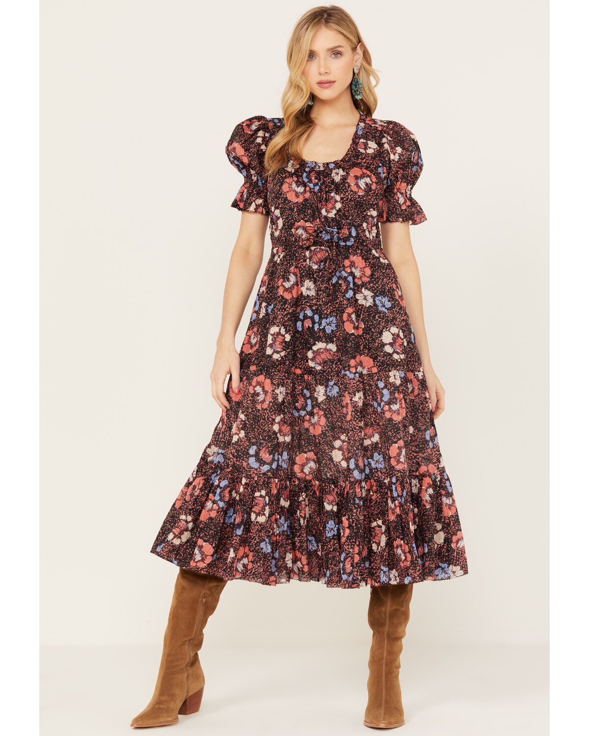 Cleobella Women's Multicolored Floral Caroline Midi Dress