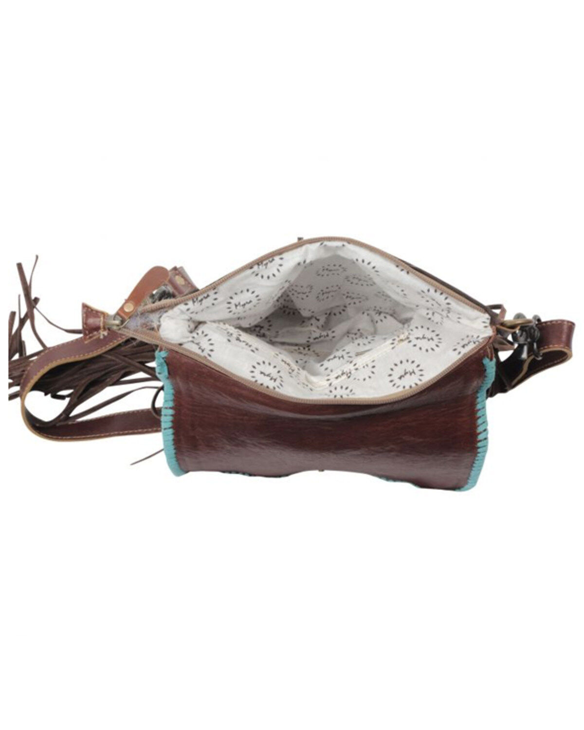 Myra Bag Women's Wild West Boho Hair-On Hide Crossbody Bag