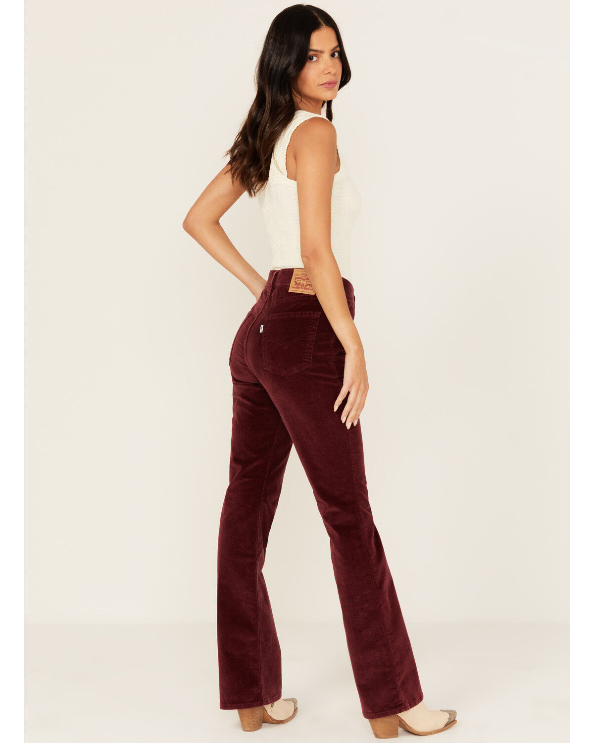 Levi's Women's High Rise 725 Corduroy Bootcut Stretch Jeans