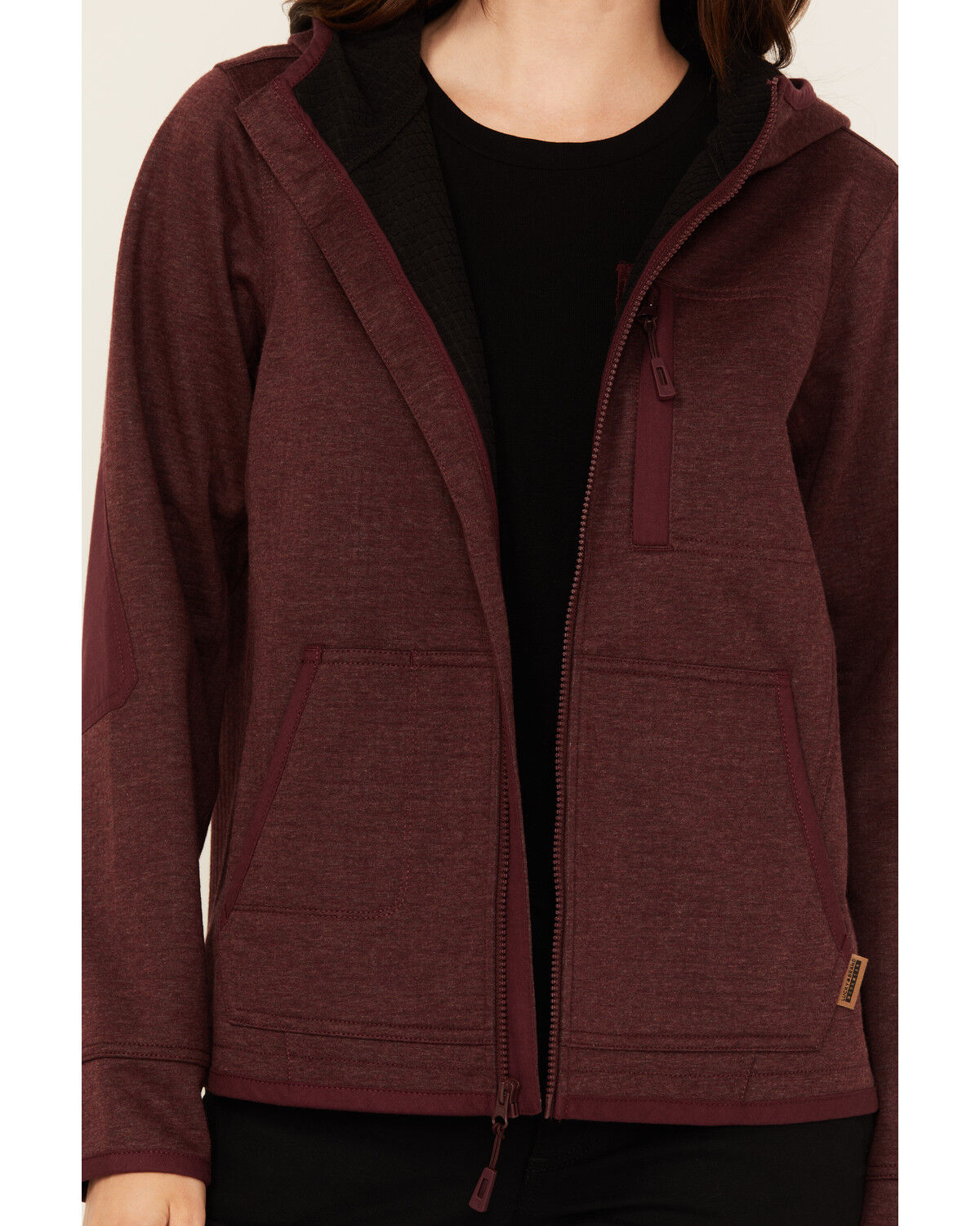 Lucky Brand Workwear Women's Bonded Fleece Zip-Up Hooded Jacket