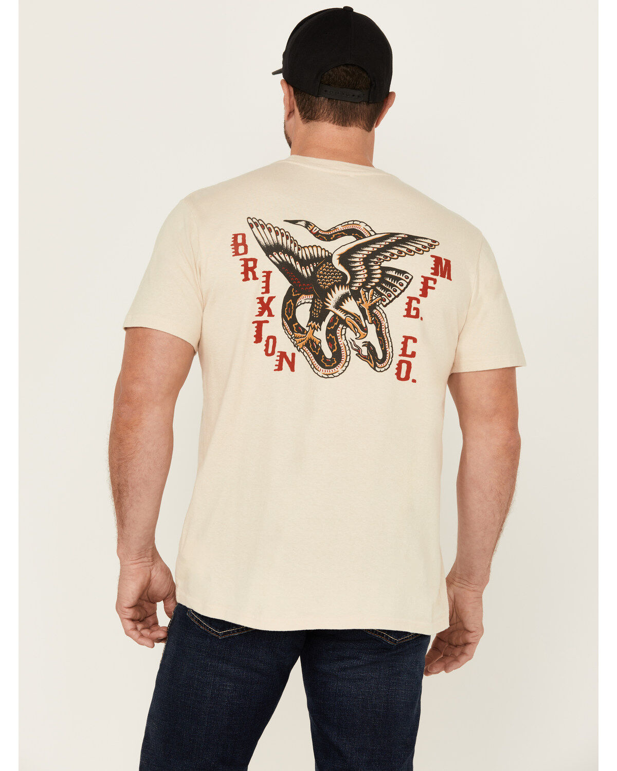 Brixton Men's Battle Logo Short Sleeve Graphic T-Shirt