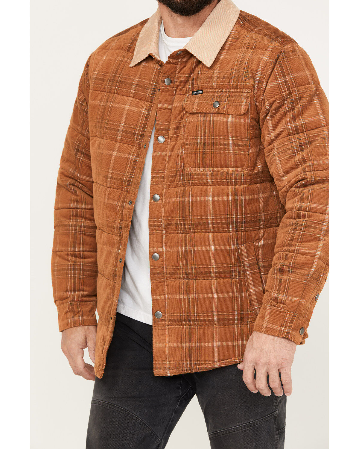Brixton Men's Plaid Print Cass Jacket