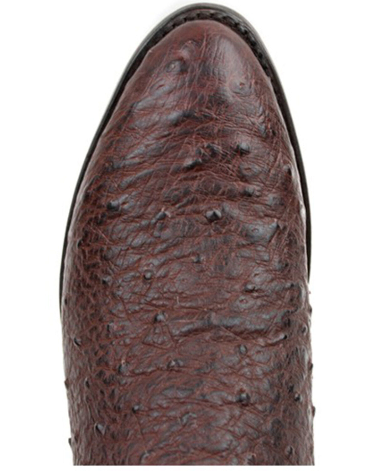 Dan Post Men's 12" Hand Ostrich Quill Exotic Western Boots - Round Toe