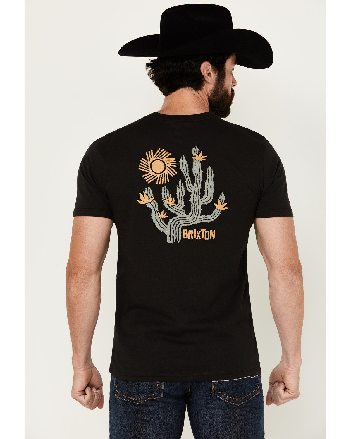 Brixton Men's Valley Cactus Short Sleeve graphic T-Shirt