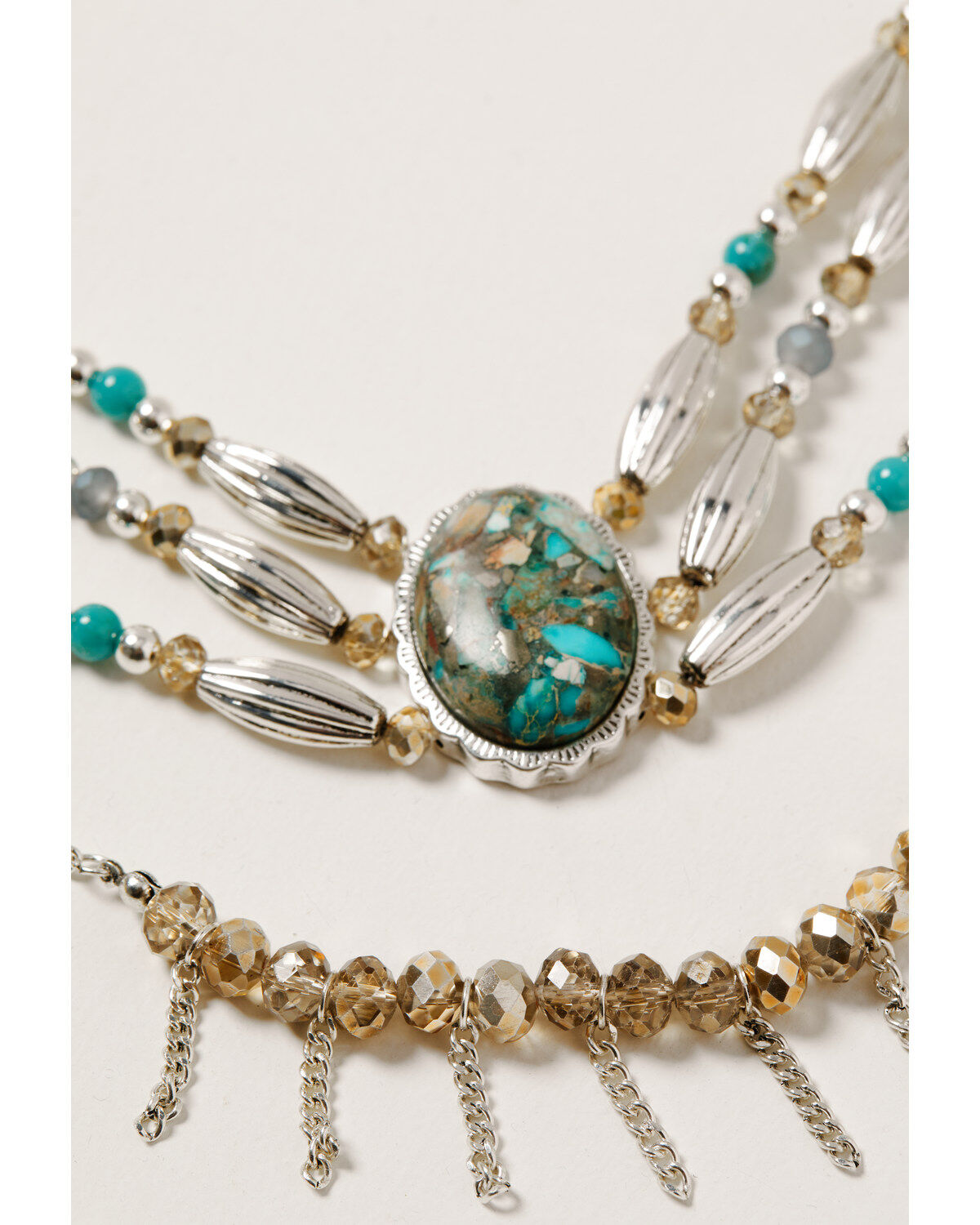 Shyanne Women's Mystic Summer Chunky Layered Choker Necklace