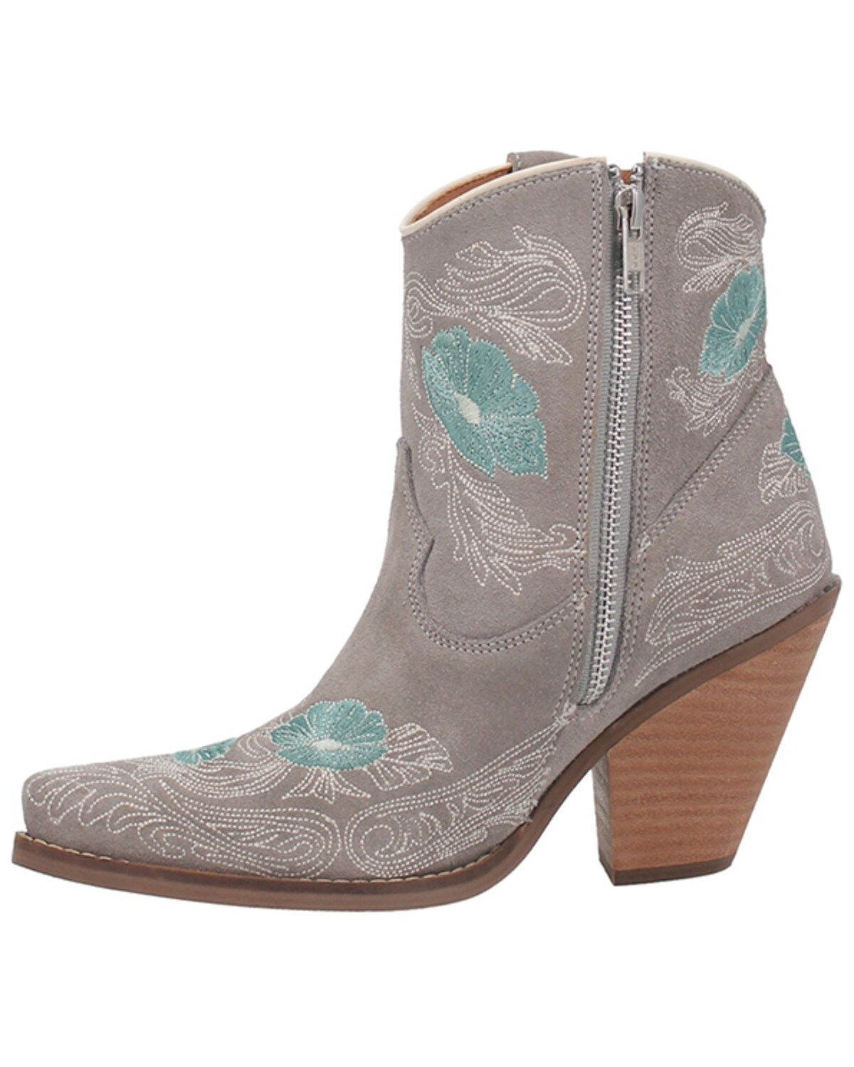Dingo Women's Tootsie Floral Embroidered Western Fashion Booties - Snip Toe