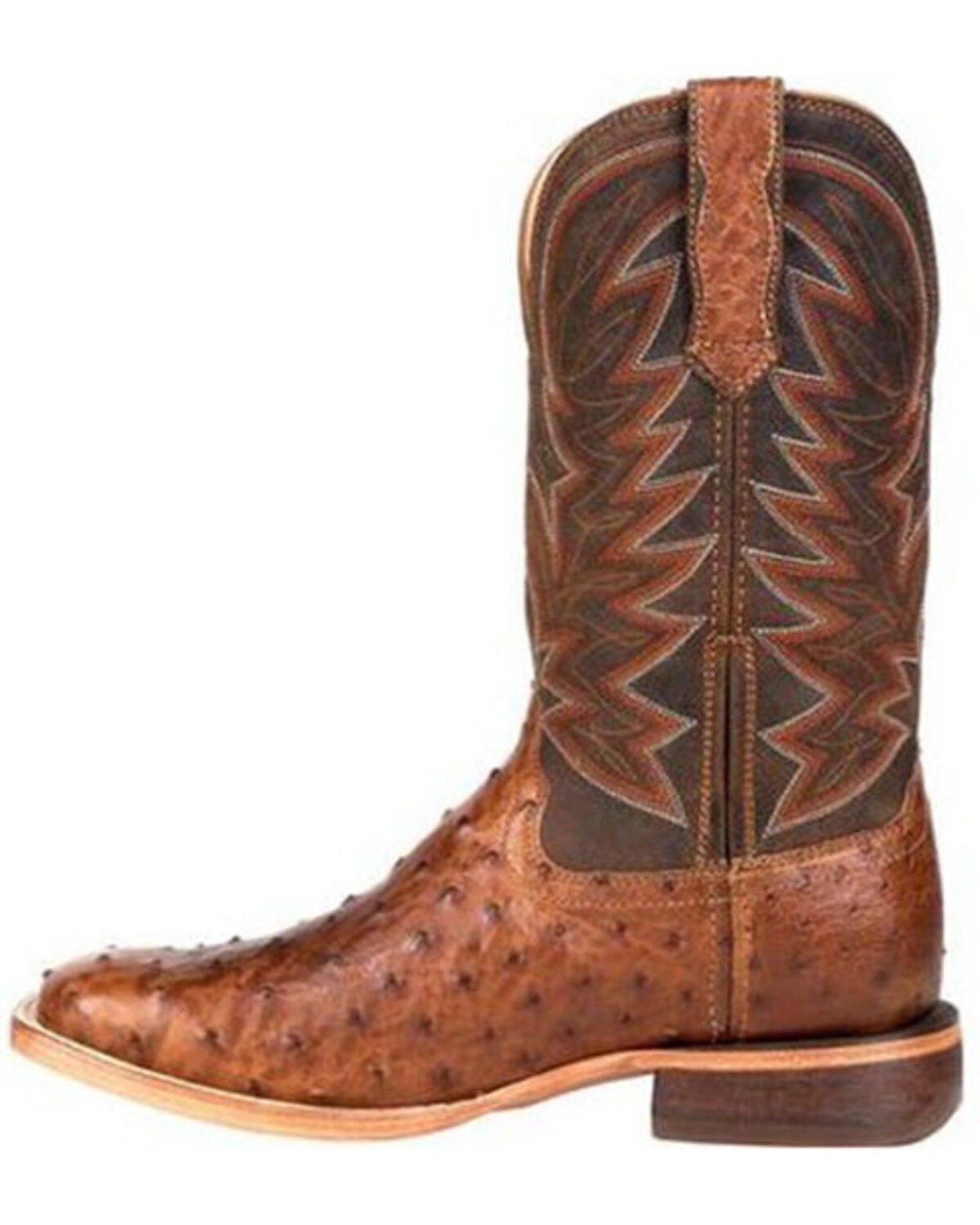 Durango Men's Wheat Brown Exotic Full-Quill Ostrich Western Boots - Square Toe