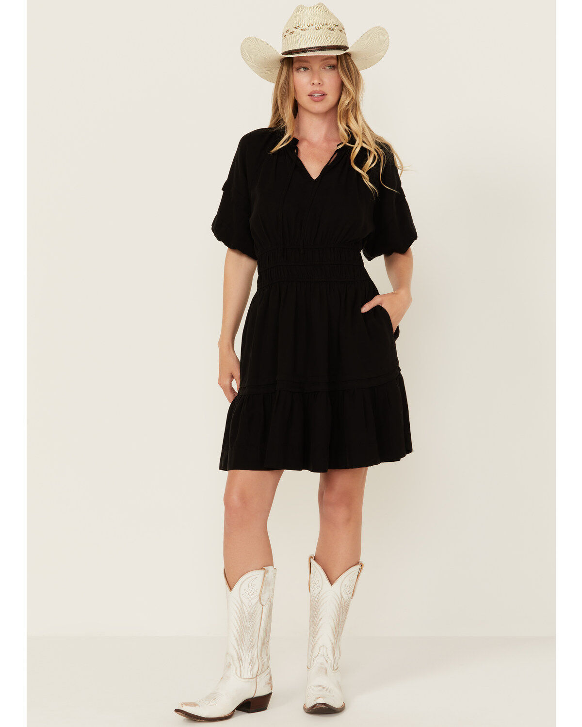 Velvet Heart Women's Tencel Short Sleeve Mini Dress