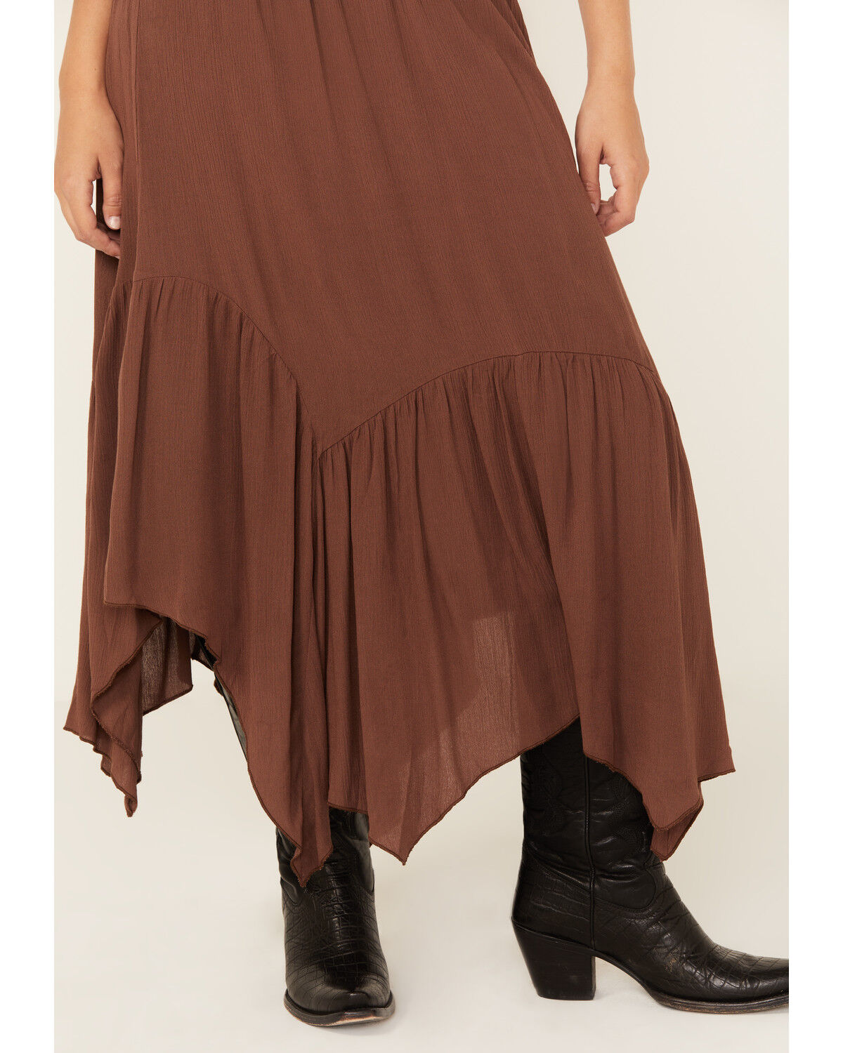 Originality Women's Handkerchief Hem Midi Skirt