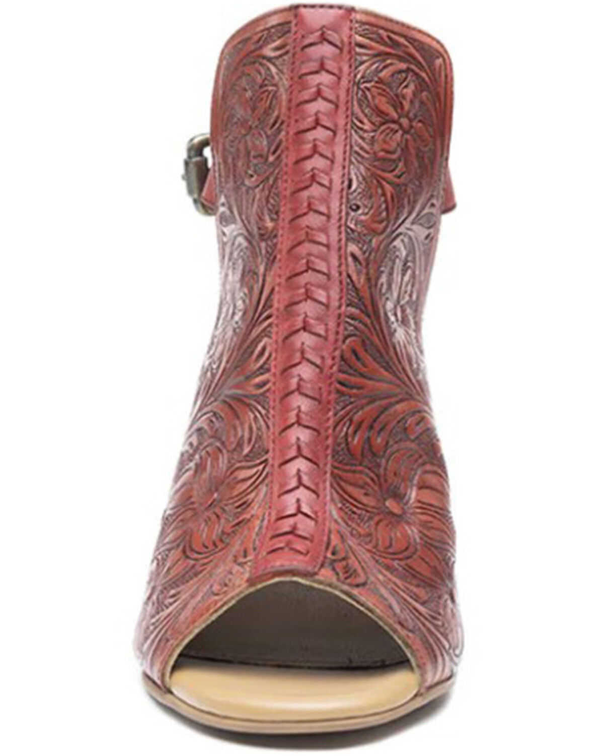 Myra Bag Women's Callandra High Front Hand Tooled Sandal Shoes