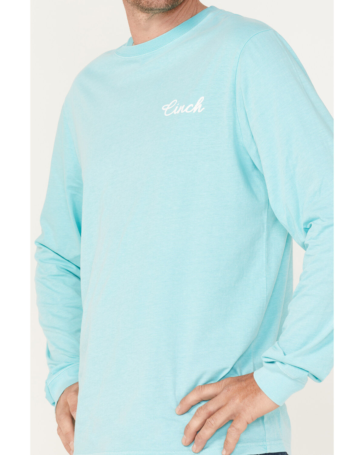 Cinch Men's Lead Don't Follow Logo Graphic Long Sleeve T-Shirt