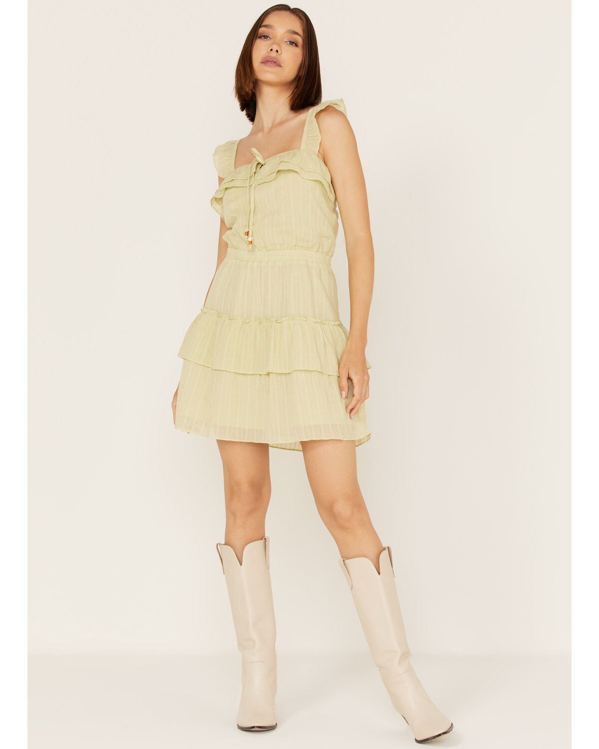 Heartloom Women's Rianne Ruffle Tiered Mini Dress