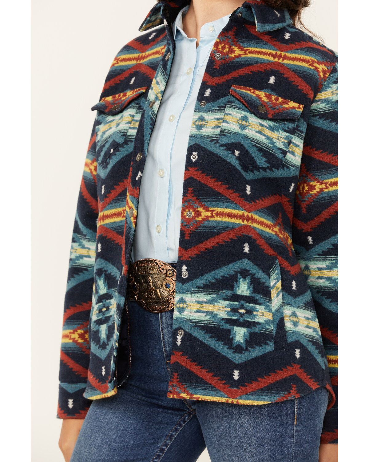 Panhandle Women's Southwestern Print Wool Jacket