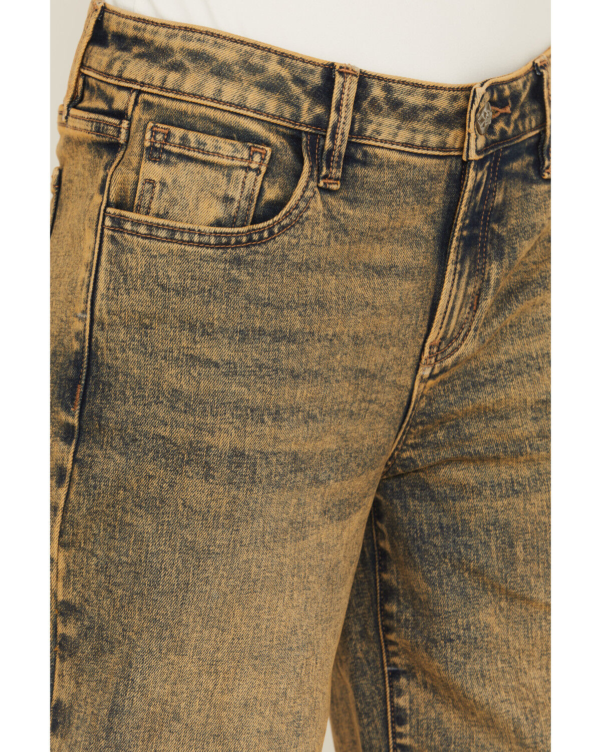 Miss Me Women's Vintage Mid Rise Baggy Wide Leg Stretch Denim Jeans