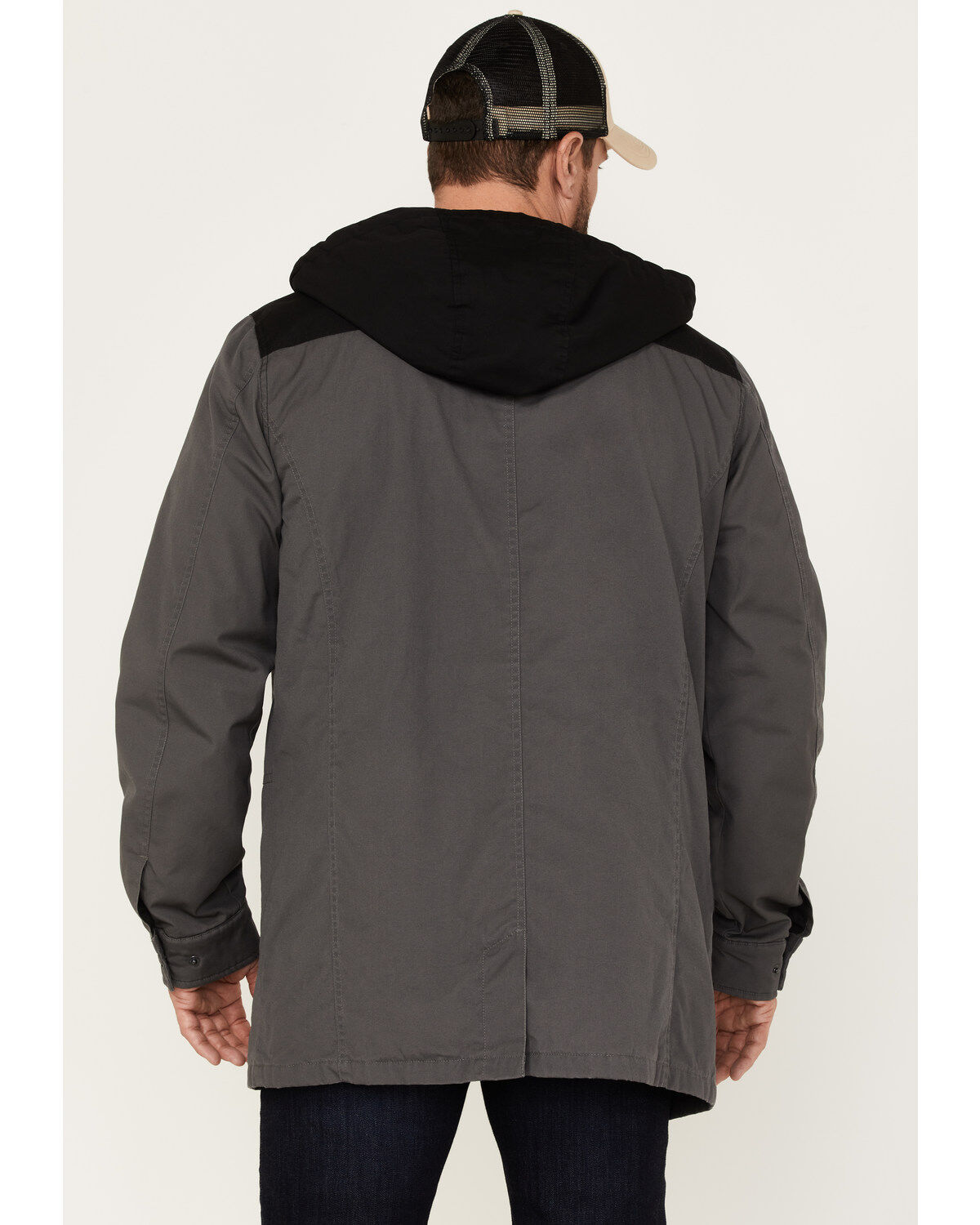 Brothers and Sons Men's Cruiser Waxed Canvas Hooded Jacket